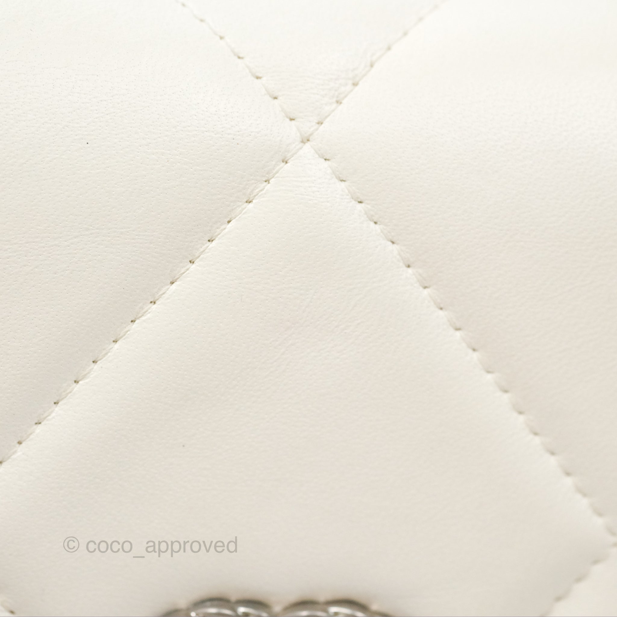 Chanel 19 Wallet on Chain WOC Crossbody Bag - White Leather with Mixed Gold & Silver Hardware | Perfect for Evening Out, Date Night & Special Occasions