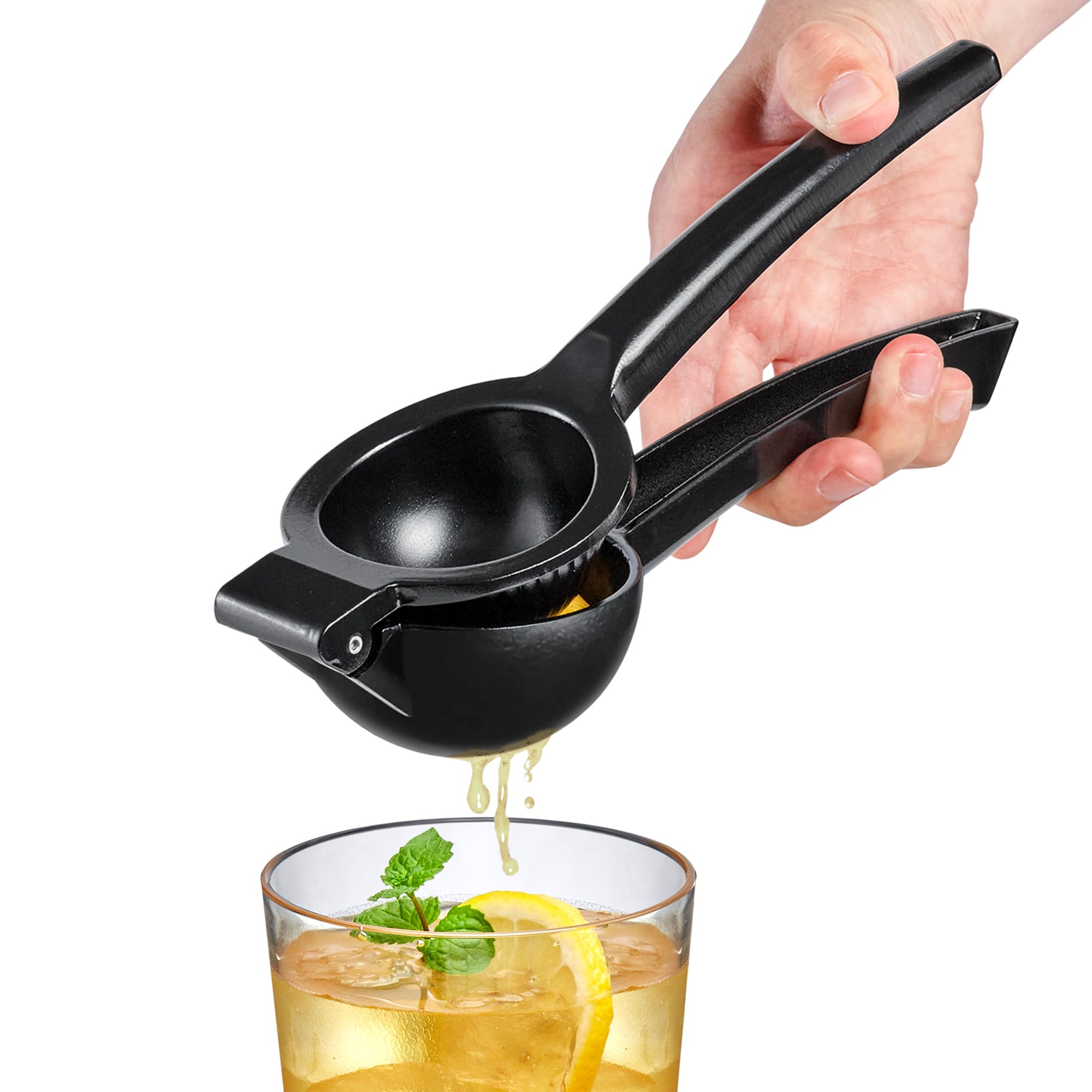 Premium Aluminum Lemon Squeezer - Heavy Duty Citrus Press Juicer for Lemons, Limes & Oranges | Food Grade Metal Juice Extractor | Perfect for Home Kitchen, Bars & Restaurants | Hand Wash Only (Not Dishwasher Safe) | Great for Cocktails, Baking & Fresh Juice Making
