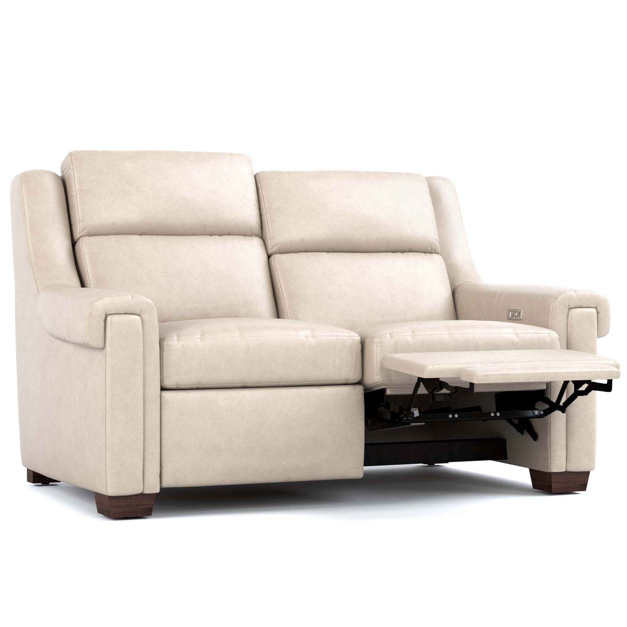 Chester Power Motion Loveseat Recliner - Electric Reclining Sofa with USB Charger & Cup Holders for Living Room, Home Theater, and Family Room Comfort