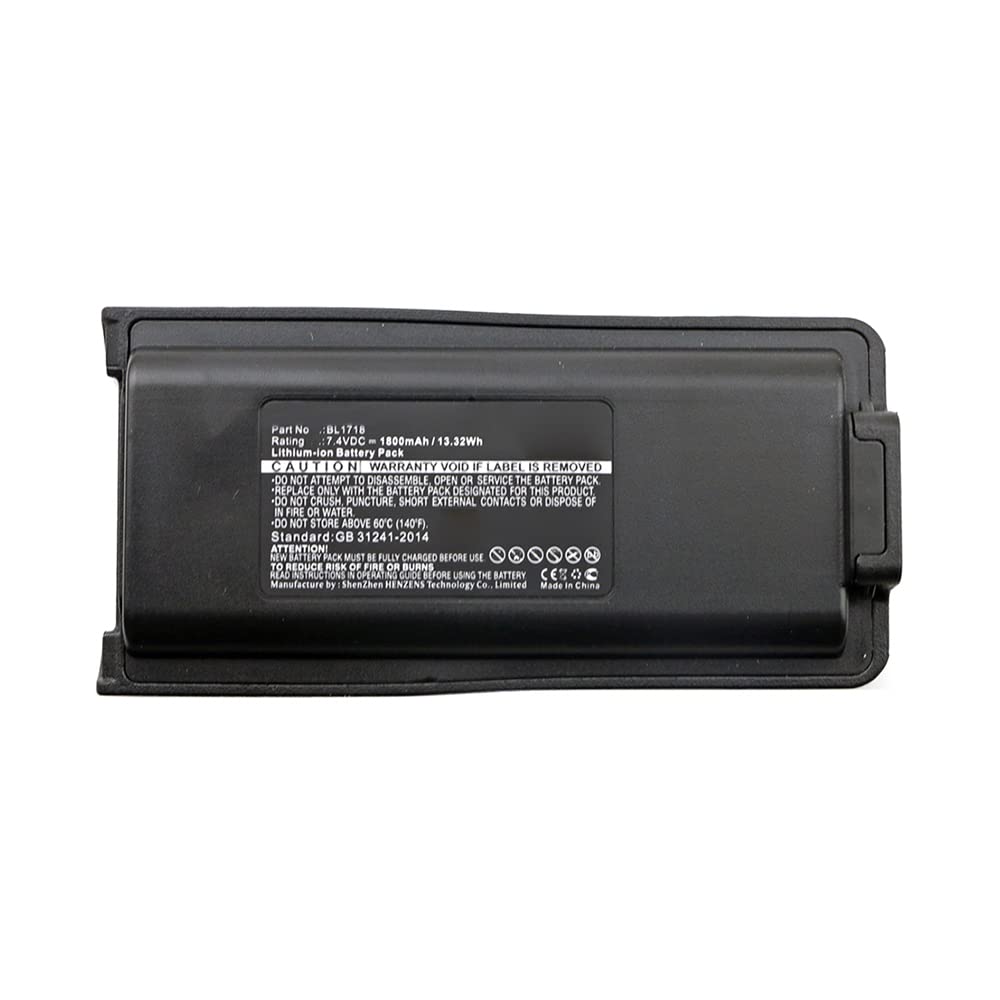 Synergy Digital 2-Way Radio Batteries - 3 Pack Li-ion 7.4V 1800mAh Replacement for HYT BL1718 Walkie Talkie | Long-Lasting Power for Construction, Security & Outdoor Adventures