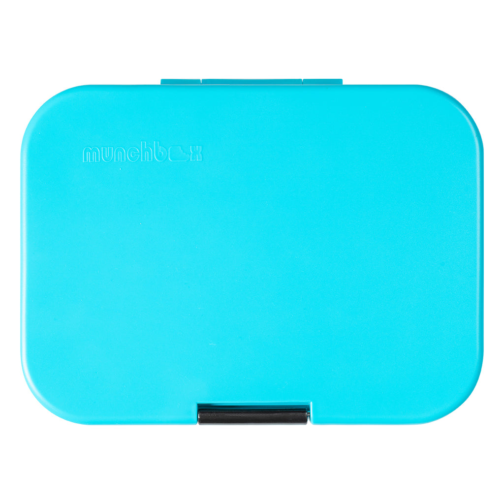 Munchbox Mega 4 V2 Electric Blue - Portable Snack Storage Container for Kids Lunch Box, School, Picnics & Travel