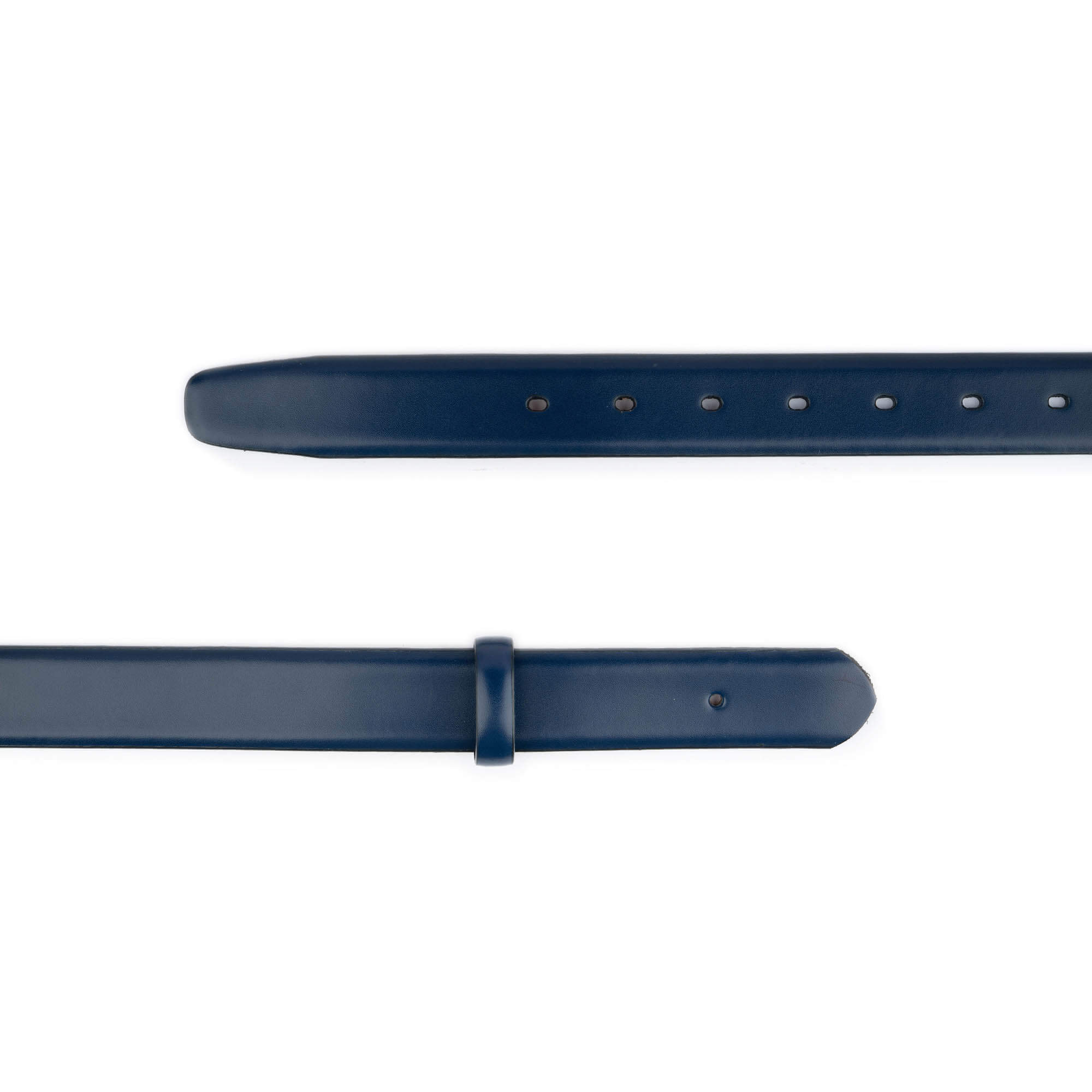 3.0 cm Dark Blue Genuine Leather Belt Strap Replacement for Ferragamo Buckles - Adjustable Pre-Made Holes | Perfect for Business, Casual & Formal Outfits