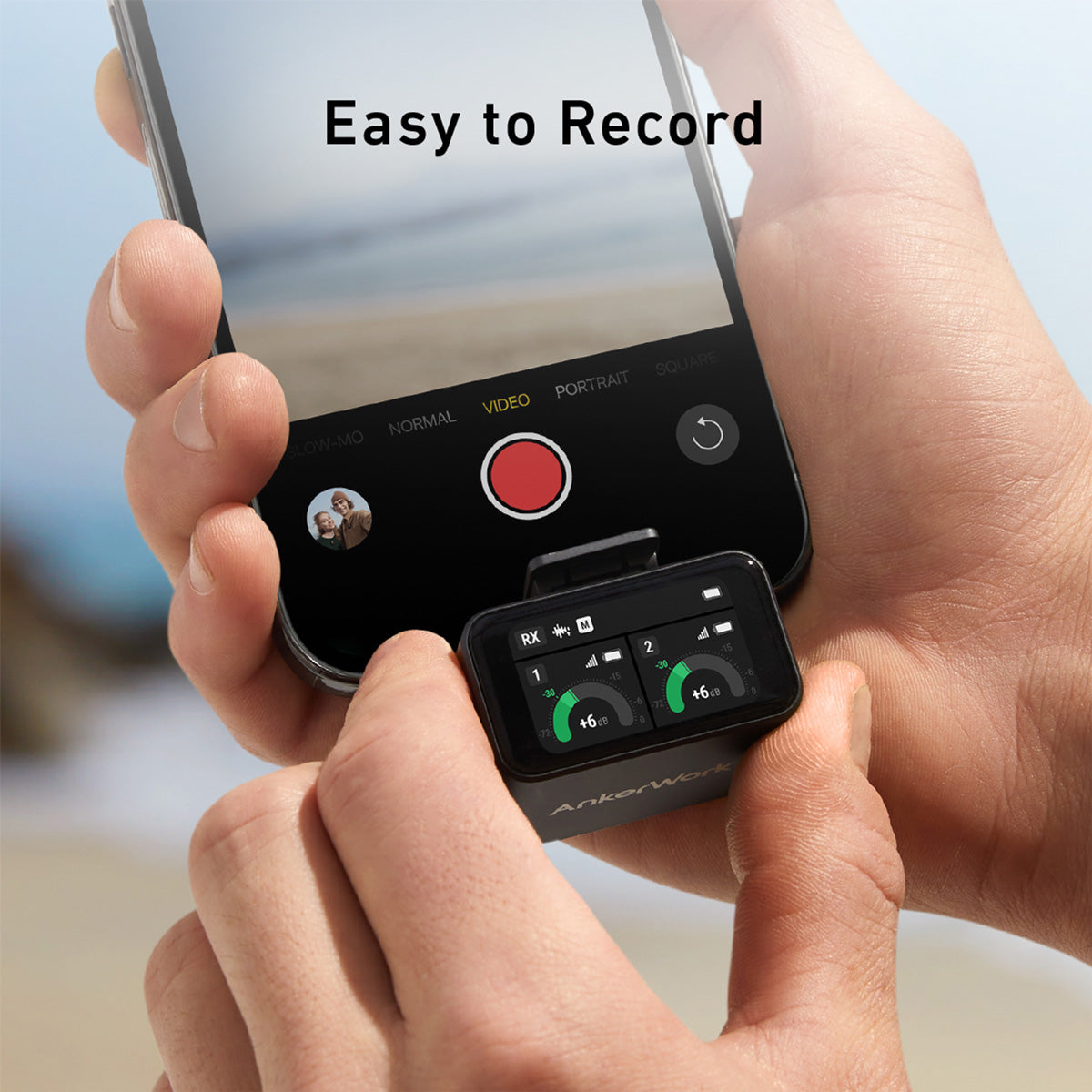 Anker Work M650 Wireless Lavalier Microphone - All-in-One Clip-On Mic for Recording, Streaming & Podcasting (Ideal for YouTube, TikTok, Zoom & Online Meetings)