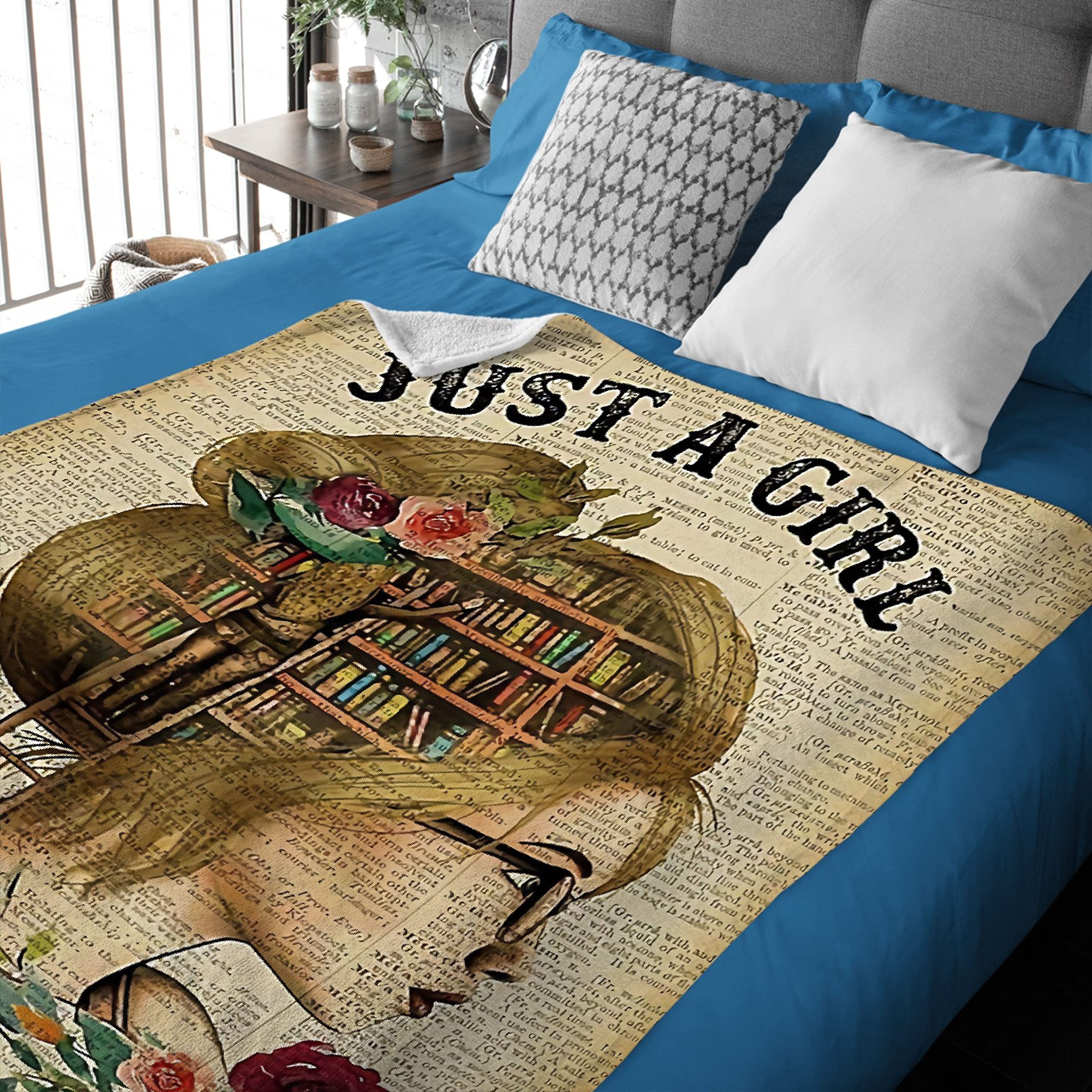 Just A Girl Who Loves Books Blanket - 120