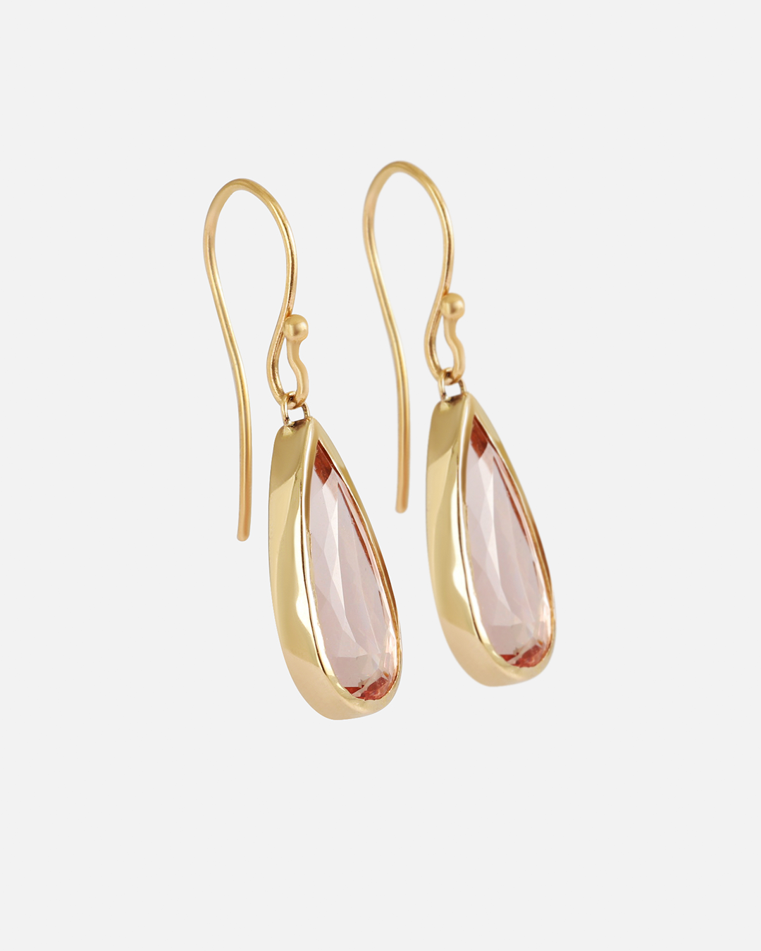 Exquisite Pear & Morganite Drop Earrings for Women – Elegant Dangle Jewelry for Weddings, Parties & Special Occasions