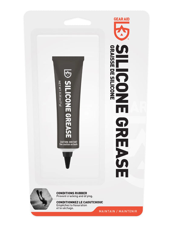 Gear Aid (McNett) Silicone Grease 7g - Waterproof Lubricant for Scuba Diving, Fishing Reels & Outdoor Gear Maintenance