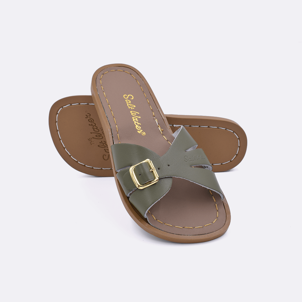 Salt Water Classic Slide Sandals for Little Kids - Comfortable Beach & Pool Shoes for Boys and Girls