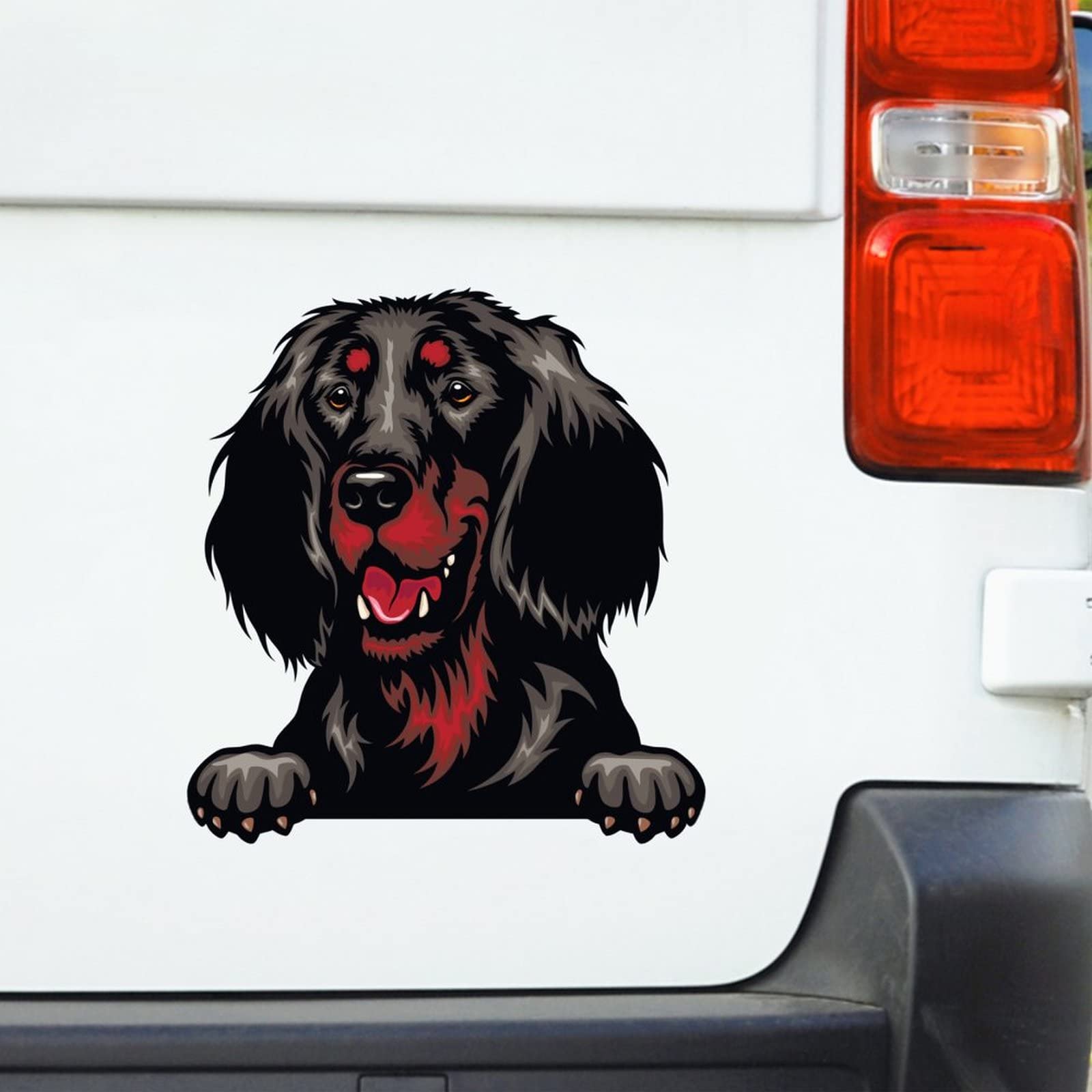 Gordon Setter Vinyl Decals - Dog Lover Car Decals for Windows & Bumpers - Perfect Gift for Dog Moms & Owners - Durable Breed-Specific Stickers for Trucks, Cars & SUVs - Great for Personalizing Vehicles & Showing Canine Pride
