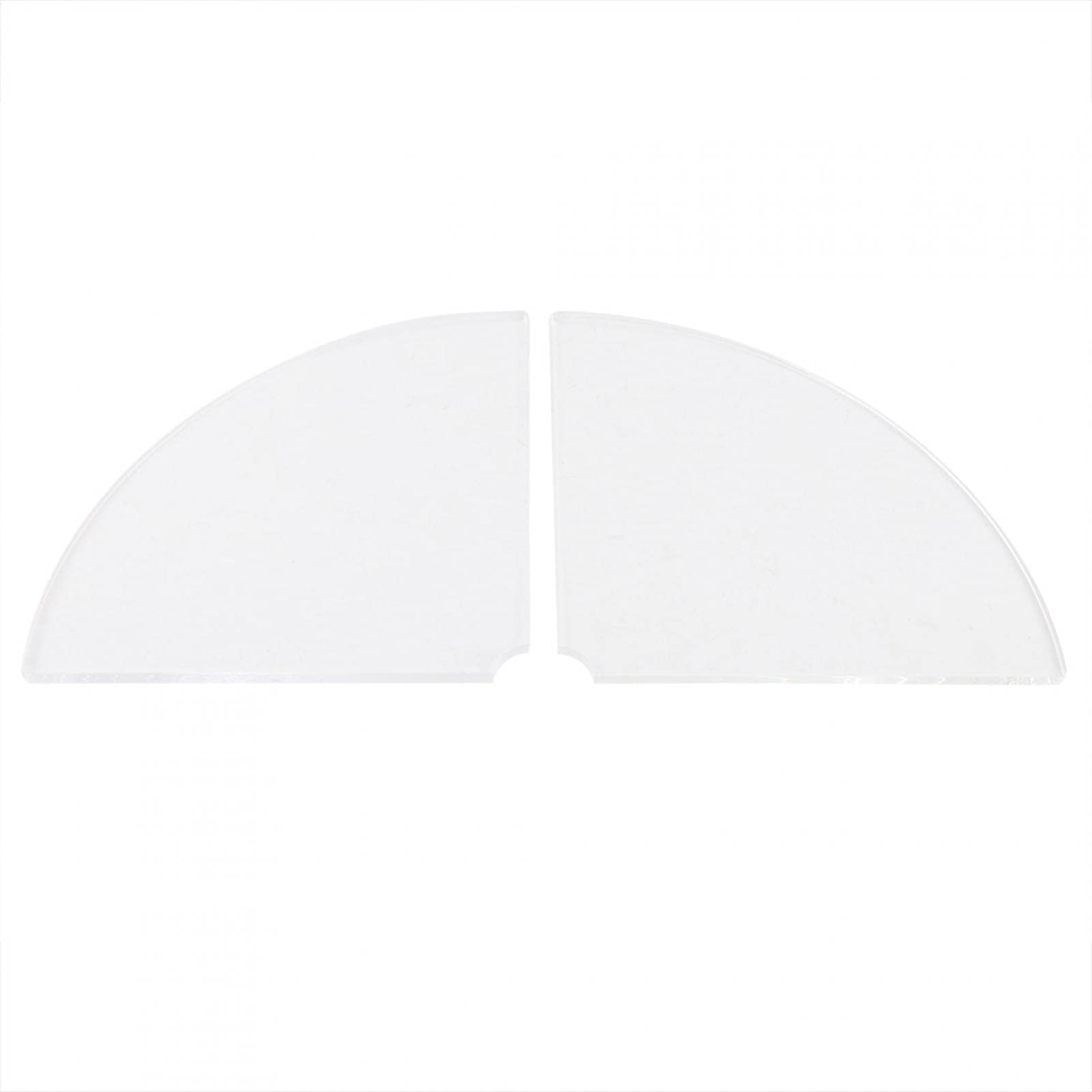 Haofy 2-Pack White Acrylic Corner Wall Shelf - Curved Floating Shelves for Bedroom & Living Room - Ultra Lightweight Home Decor - Perfect for Small Spaces & Modern Interior Design