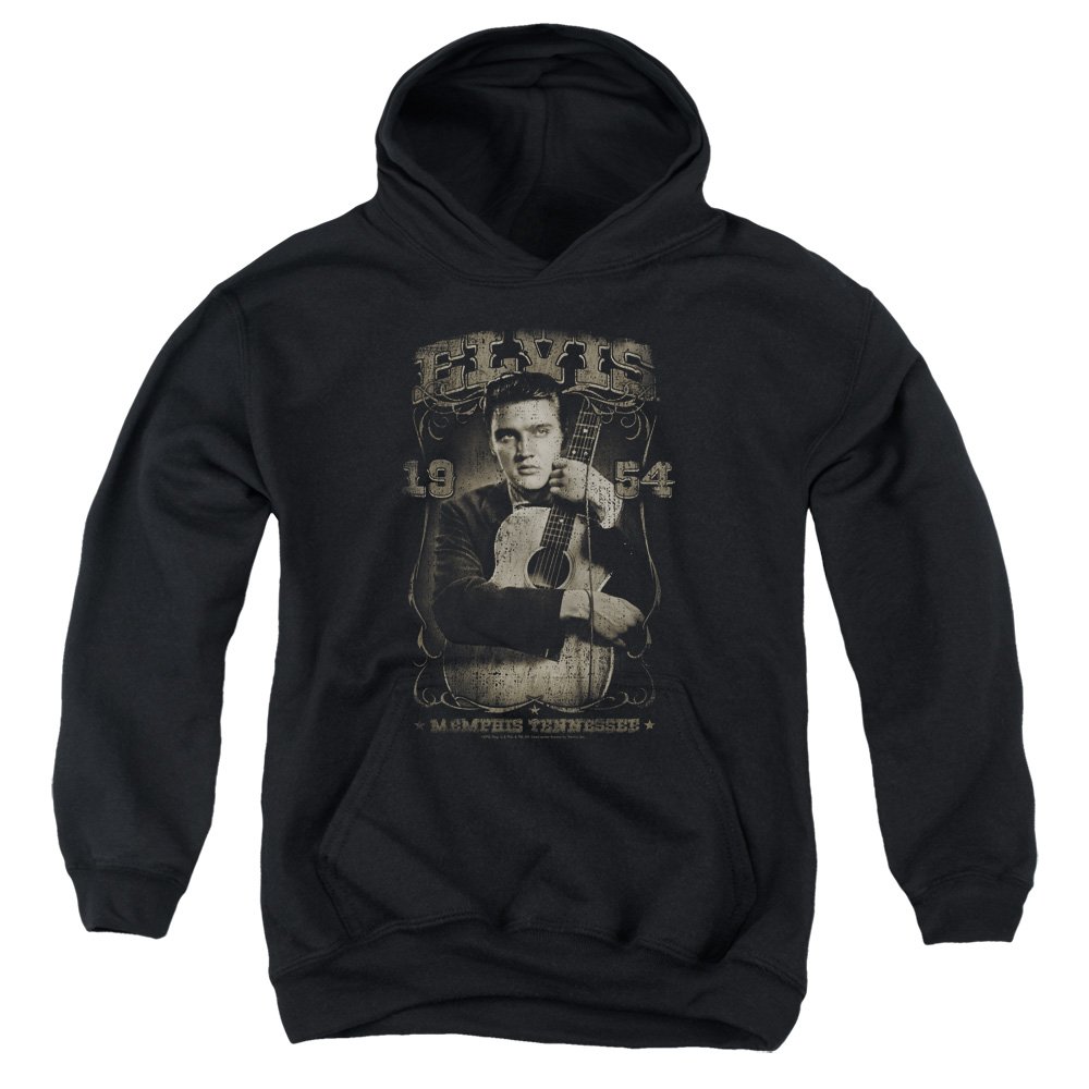 Elvis Presley 1954 Youth Vintage Pullover Hoodie - Retro Music Fan Sweatshirt for Concerts, Casual Wear & Gift Giving