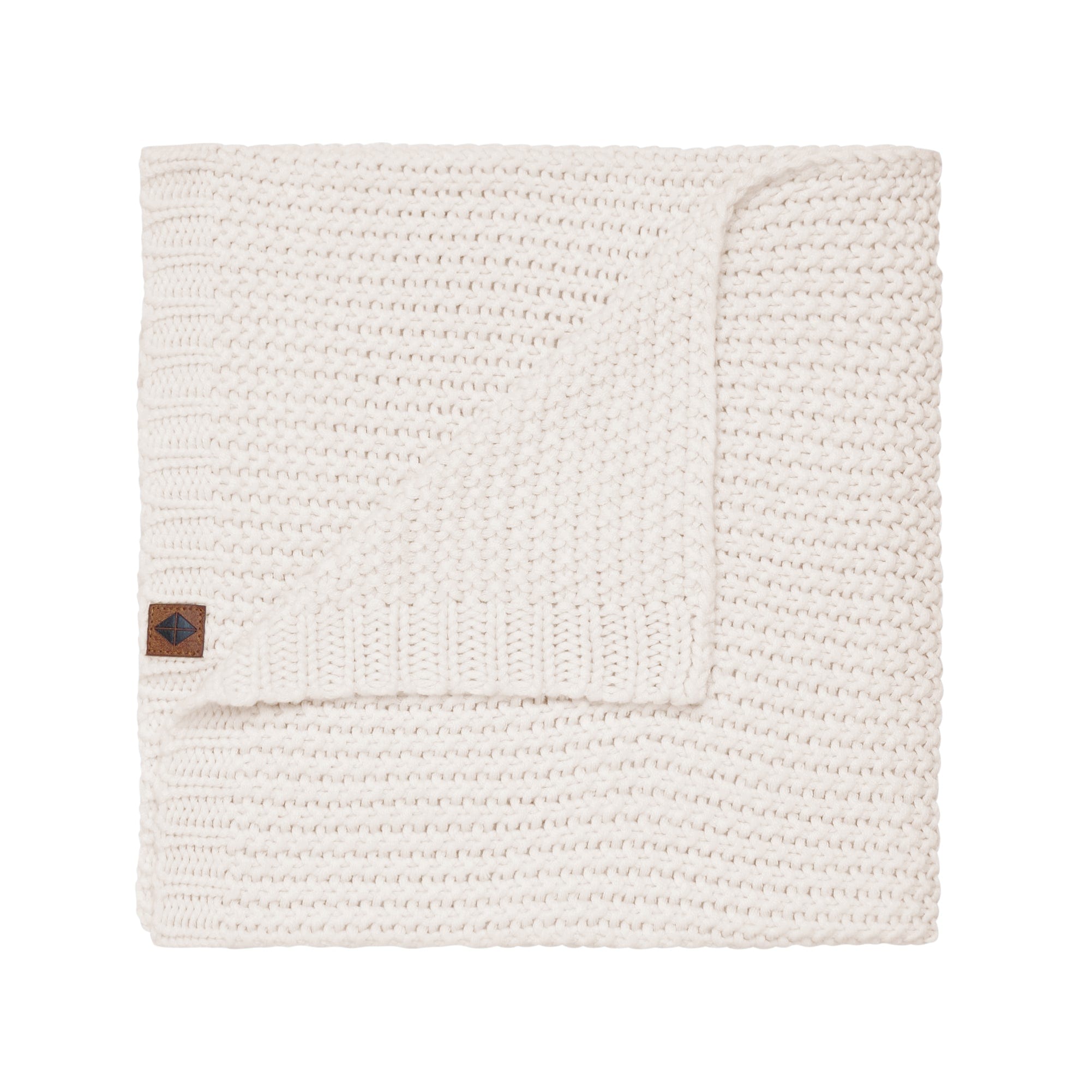 Soft Chunky Knit Baby Blanket in Oat - Cozy Handmade Knitted Blanket for Newborns & Toddlers - Perfect for Nursery, Stroller, and Photo Shoots