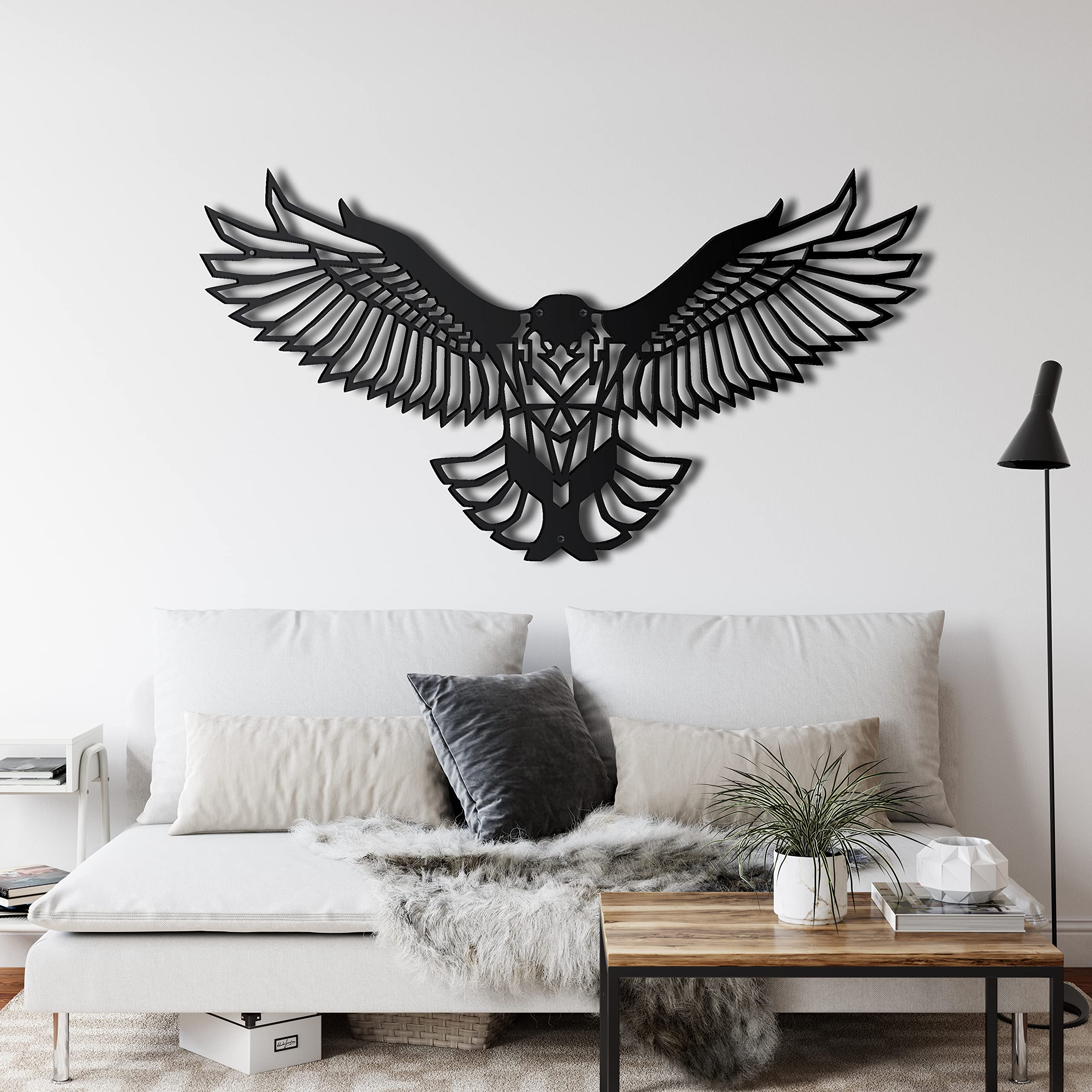 DEKADRON Metal Eagle Wall Art Decor - 24
