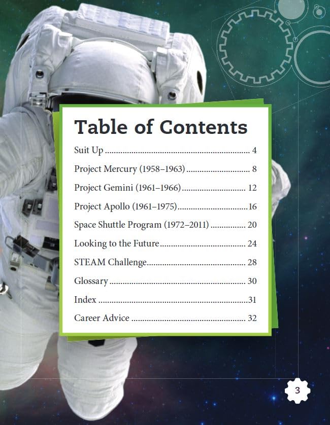 The Evolution of Space Suits - Smithsonian Informational Text Book | History of Astronaut Gear & NASA Technology | Perfect for Space Enthusiasts & Science Education
