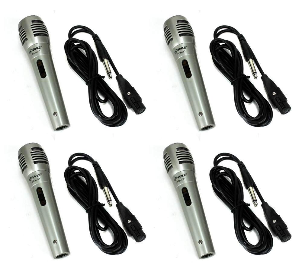 PYLE PDMIK1 Professional Dynamic Handheld Microphone with Cable - Ideal for Live Performances, Karaoke, Podcasting & Studio Recording