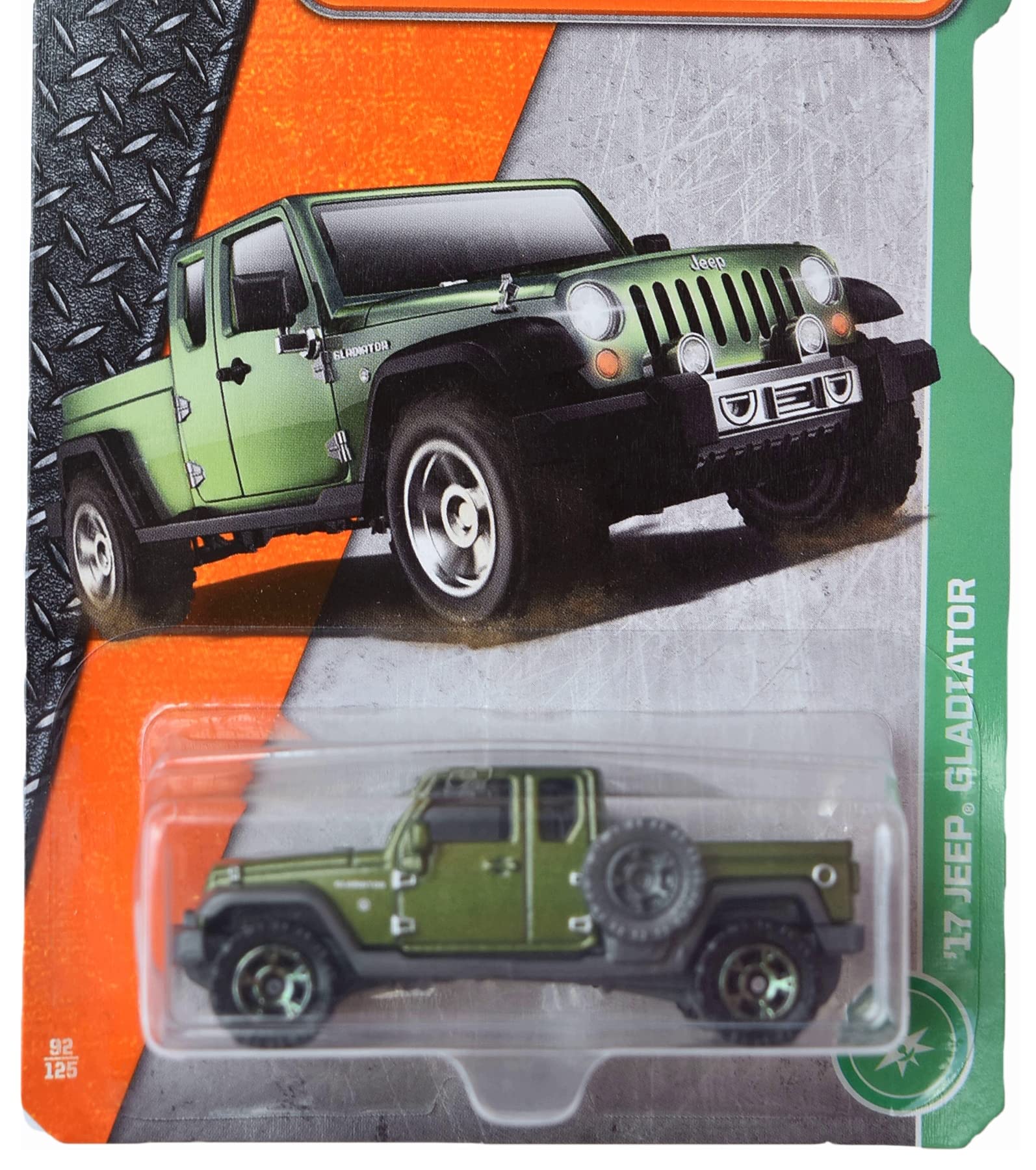 2022 Matchbox Jeep Gladiator 1:64 Scale Die-Cast Model Car - Green | Collectible Toy Vehicle for Kids & Adults | Perfect for Play, Display & Car Enthusiast Collections