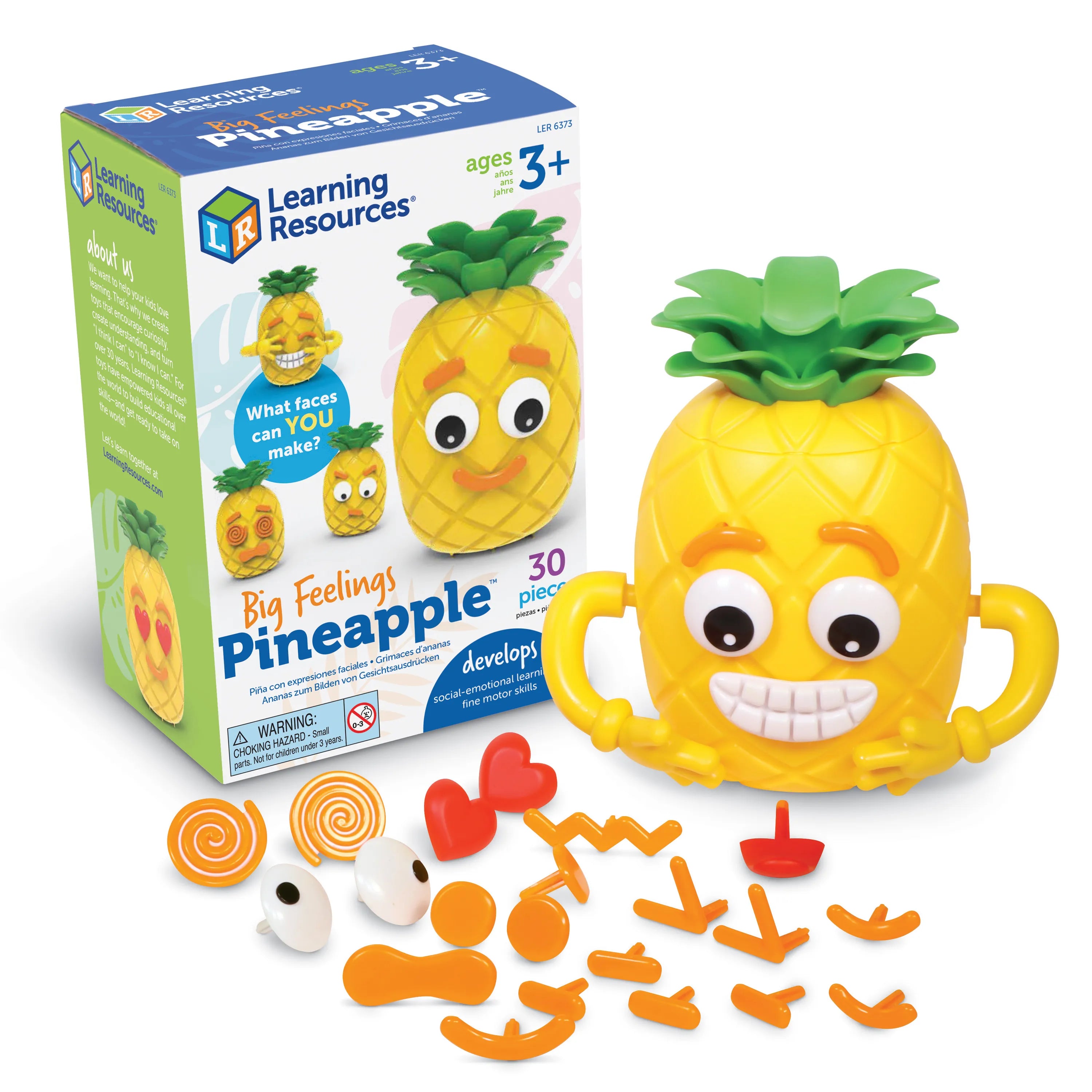 Big Feelings Pineapple Plush Toy - Soft & Cute Stuffed Animal for Kids, Stress Relief & Comfort - Perfect for Gifts, Bedroom Decor, and Emotional Support