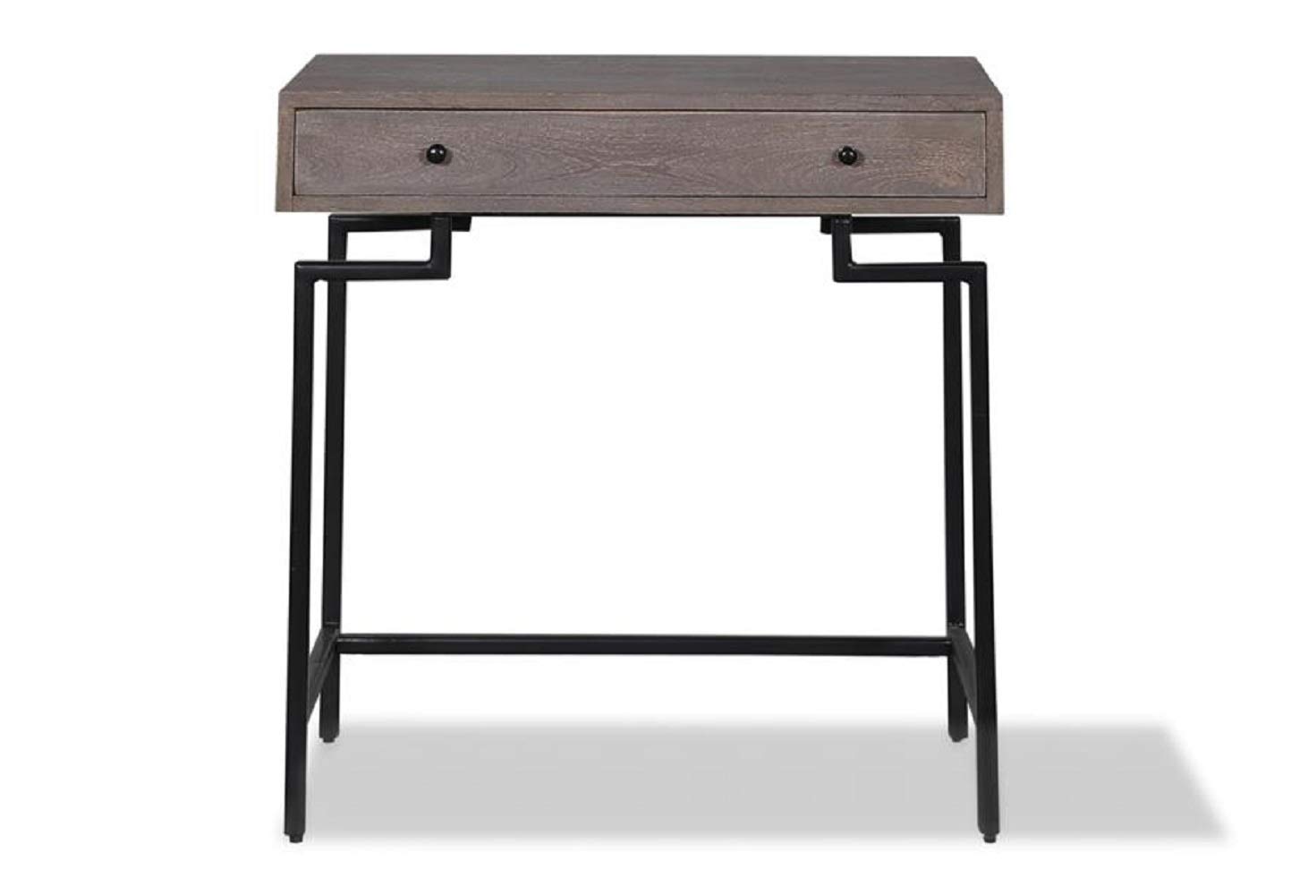 Posh Pollen Cambridge Writing Desk - Modern Grey Office Furniture & Console Table for Home Office, Study, or Living Room Workspace