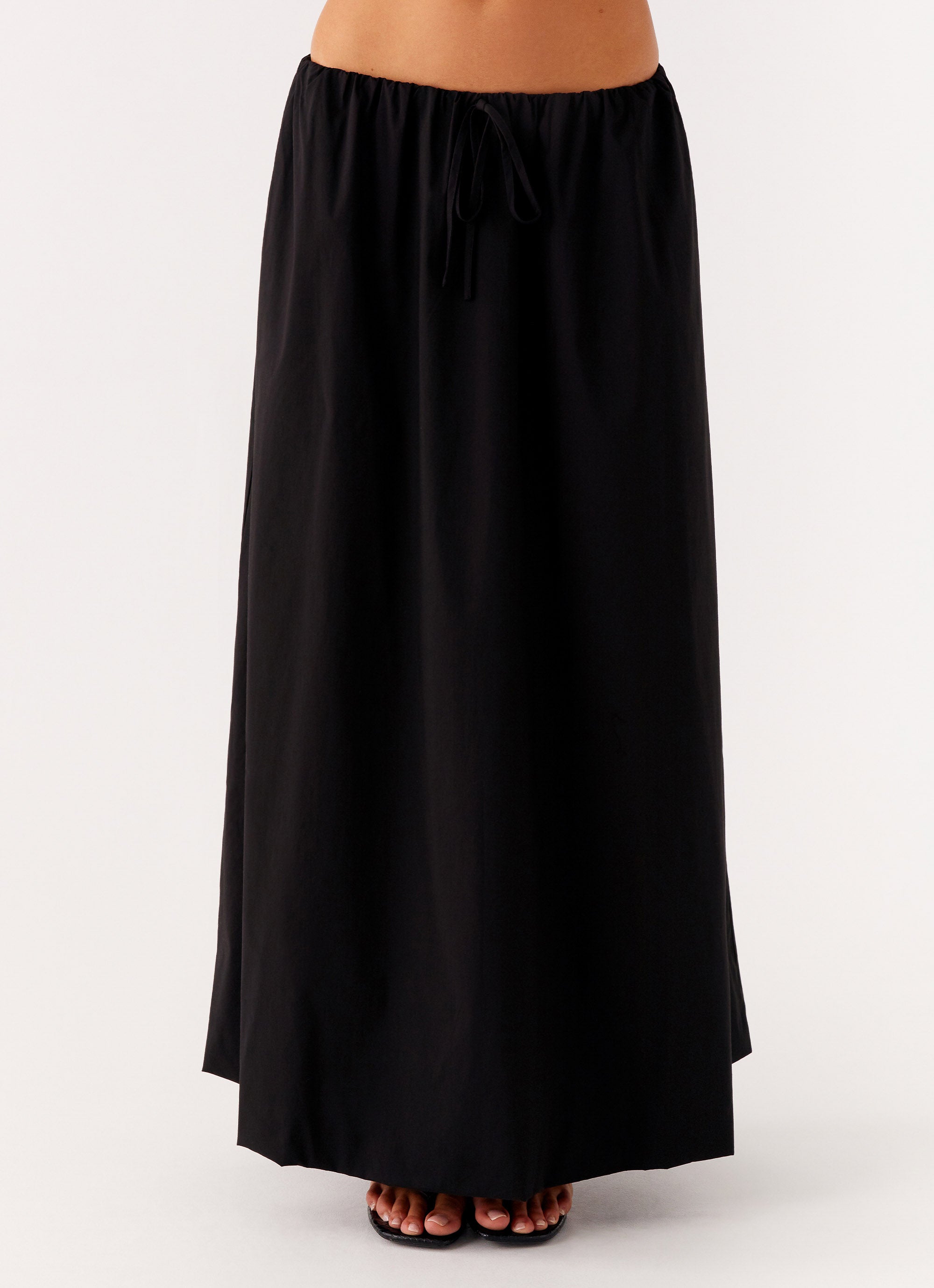 Cheryl Maxi Skirt for Women - Elegant Black Flowy Long Skirt | Perfect for Summer, Beach, Parties & Casual Outings