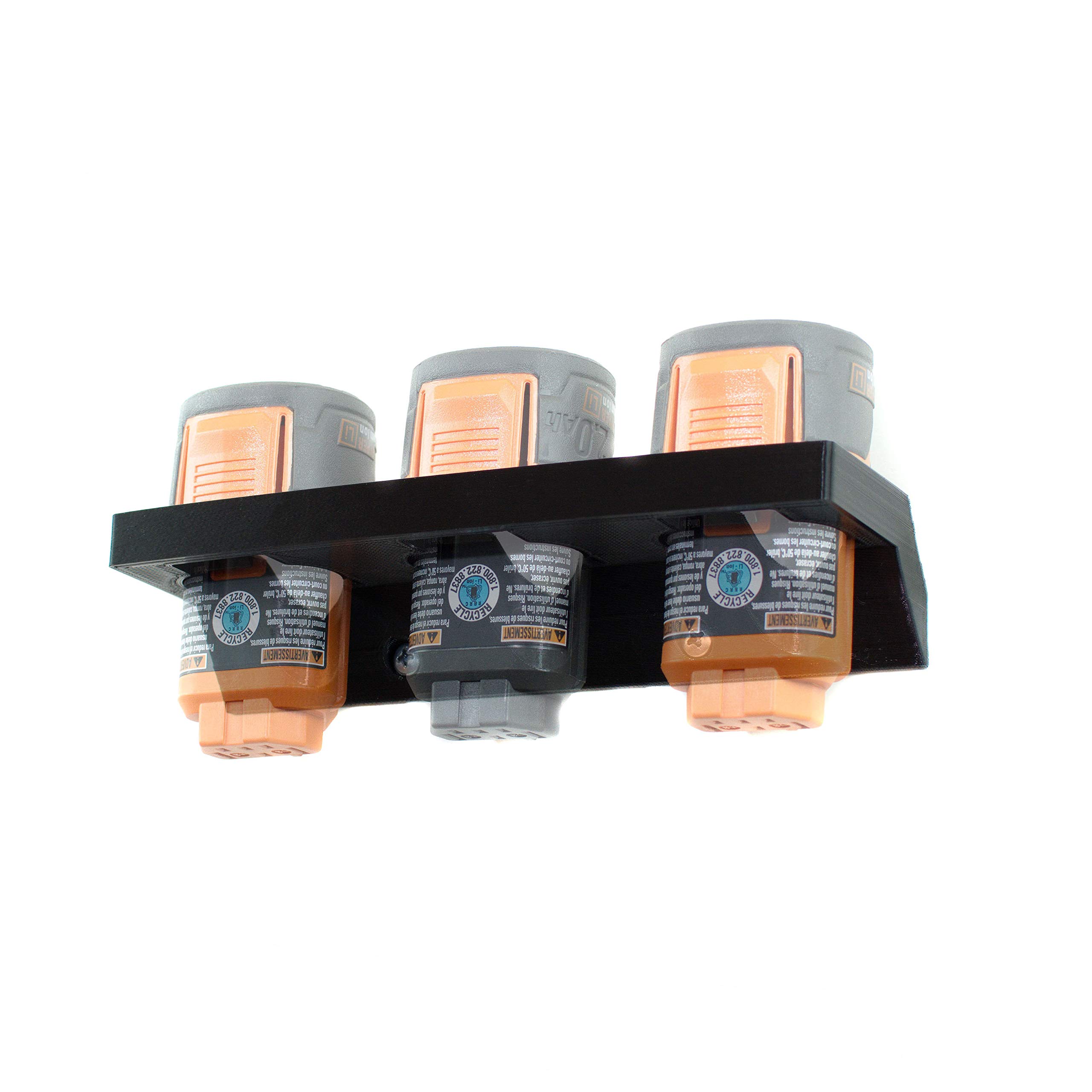 Spartan Mounts for Ridgid 12V Battery - Wall Mounted Hook Holder for Power Tool Storage | DIY Craft Room & Garage Organization | Low Profile Strong Bracket for Easy Access | Perfect for Workshop, Home Garage, and Tool Shed Organization