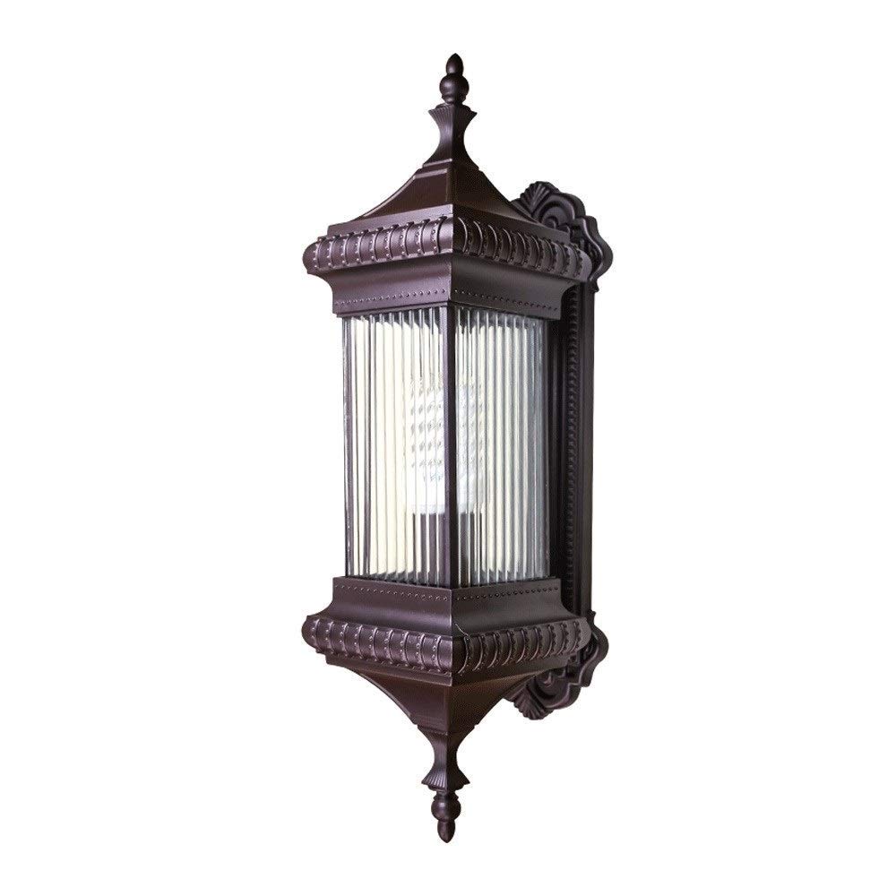 Waterproof IP65 Vintage Industrial Metal Wall Lantern - Antique Victorian Outdoor Wall Sconce with E27 Socket for Garden, Patio, Porch & Exterior Security Lighting