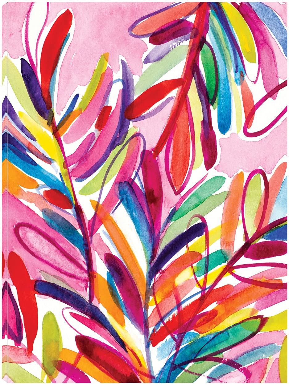 Lanie Loreth Kaleidoscope Leaves Fine Art Canvas Print - 24x32 Inch Wall Decor for Living Room, Bedroom, Office & More - Ready to Hang Abstract Nature Painting - Perfect for Home, Office & Gift Giving