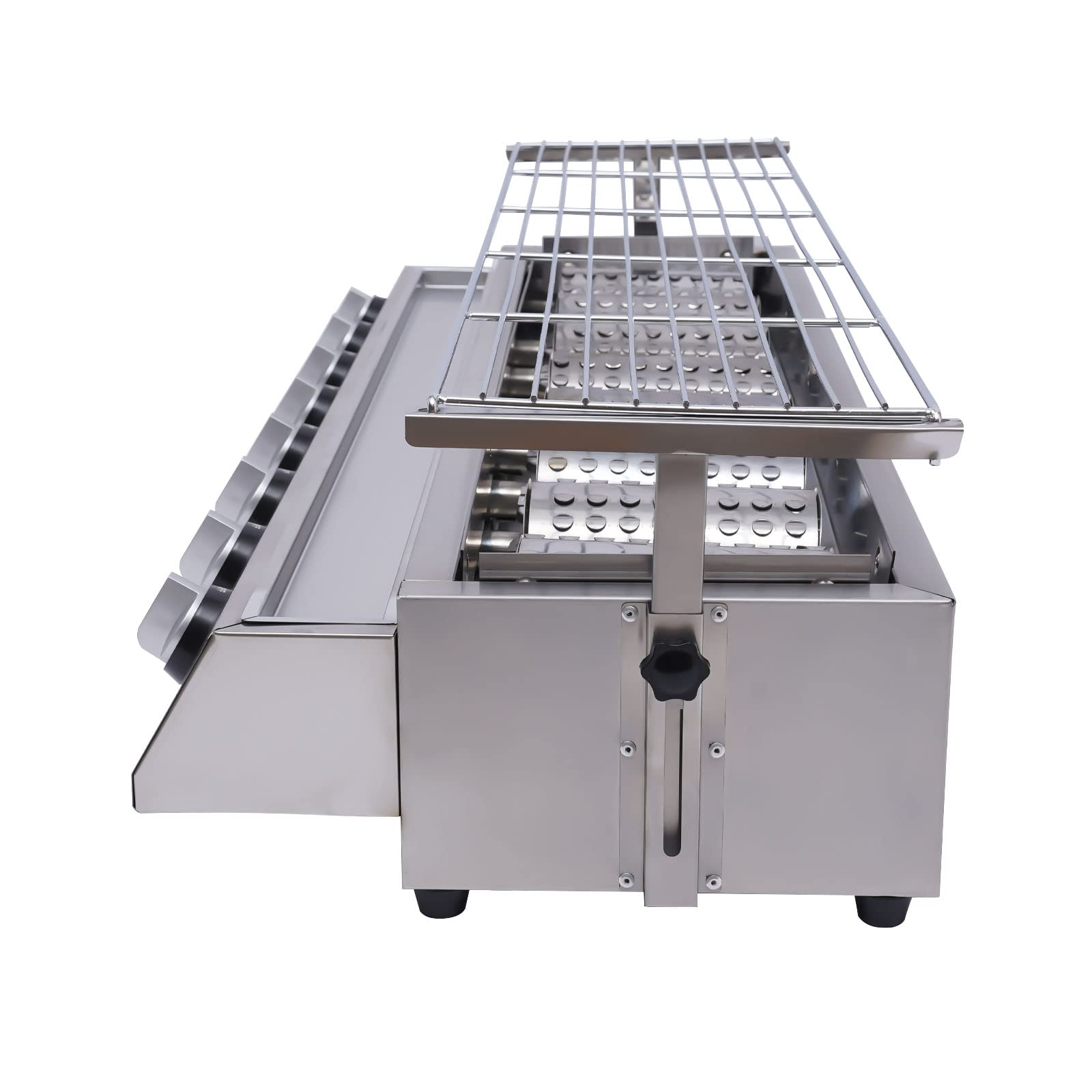 8-Burner Commercial Gas BBQ Grill - 2800PA Stainless Steel LPG Grill for Outdoor Cooking, Camping & Backyard Parties - Portable Tabletop Multi-Function Gas Grill