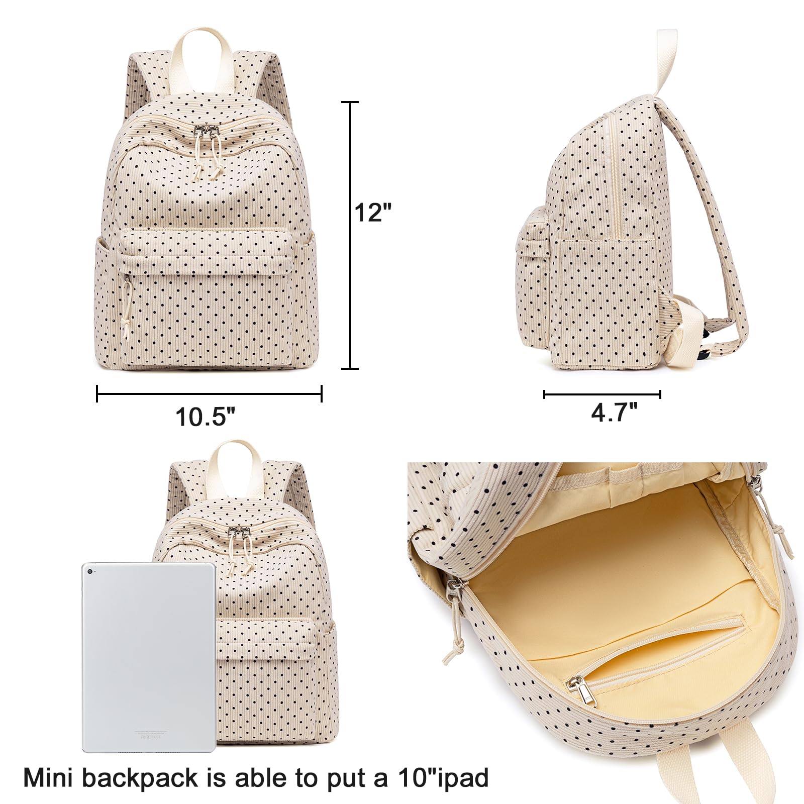 Cute Mini Backpack for Girls & Teens - Small Casual Purse Backpack for School, Travel & Daily Use | Lightweight Durable Daypack for Students, Outings & Shopping