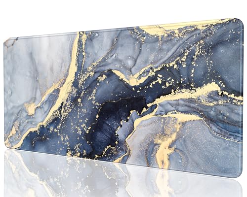 Blue Gray Gold Marble