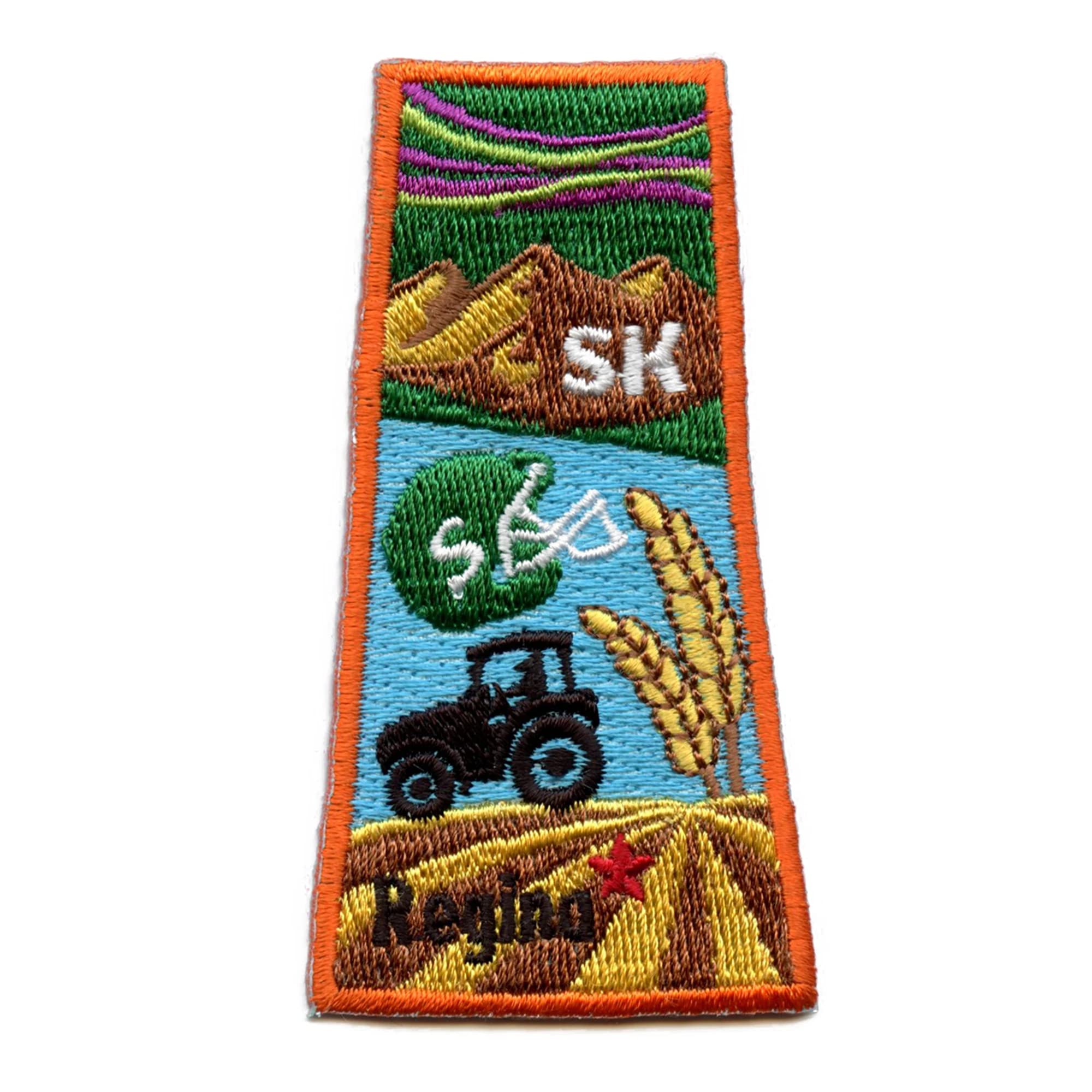 Canada Saskatchewan Province Embroidered Iron On Patch - Perfect for Jackets, Hats, Bags & DIY Crafts