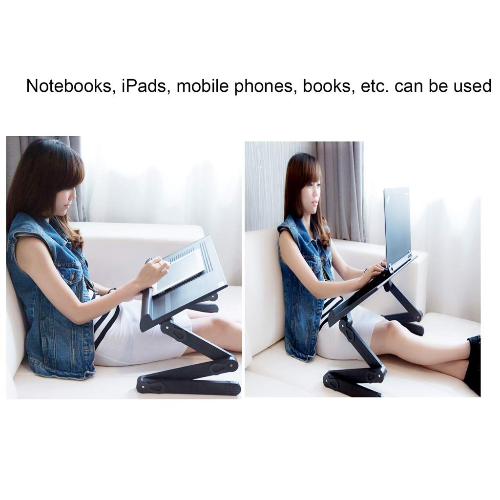 Foldable Aluminum Book Stand with Non-Slip Baffle & Book Presser - Adjustable Reading Shelf for Books, Laptops & Phones (White) | Perfect for Bed Reading, Office & Study Desk