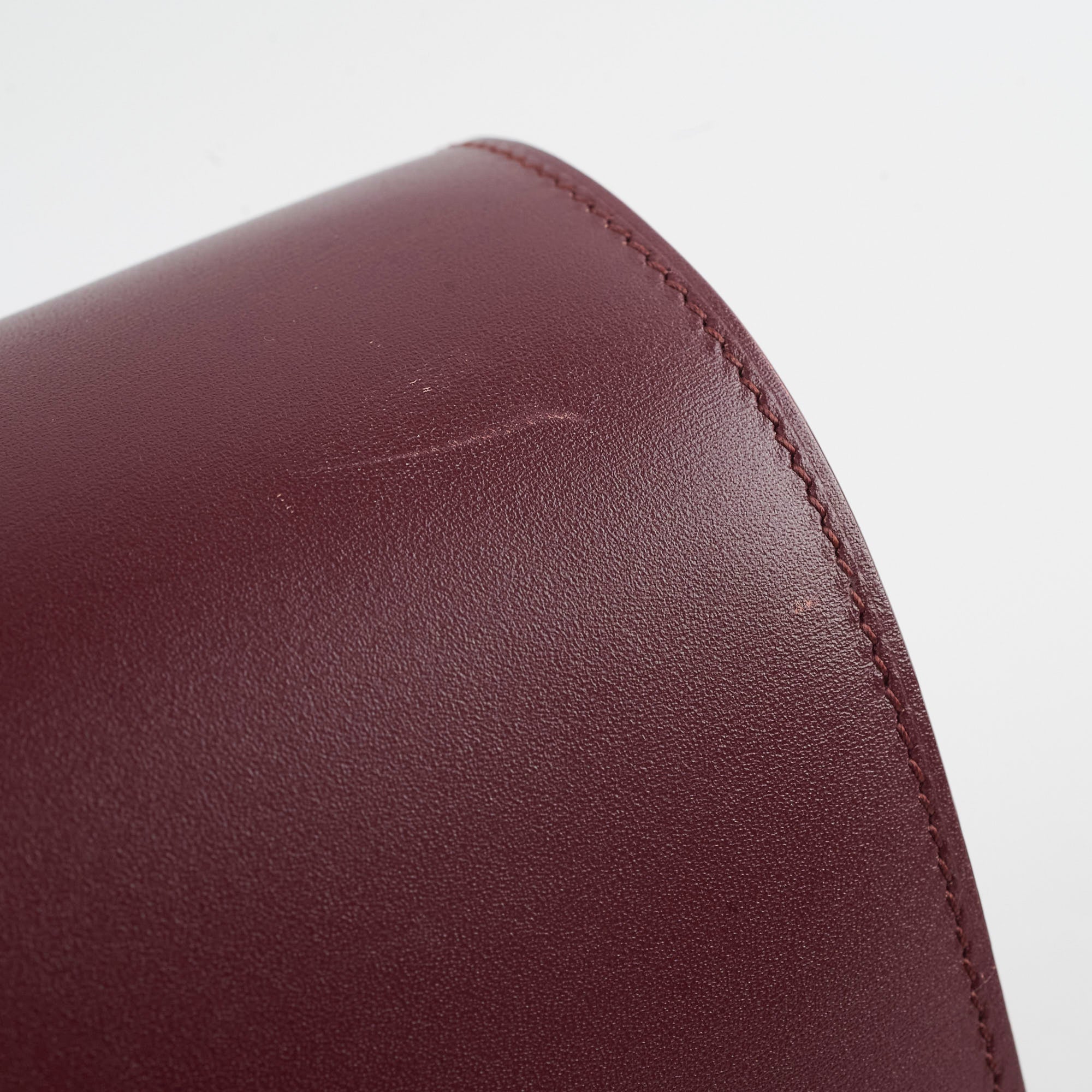 Celine Mini Box Bag in Burgundy - Stylish Leather Crossbody Purse for Women | Perfect for Work, Date Night & Travel