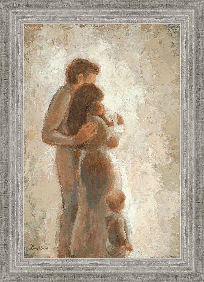 Family Looking Towards the Light - Inspirational Wall Art for Home Decor | Motivational Canvas Print for Living Room, Bedroom & Office | Perfect Gift for Family & Friends