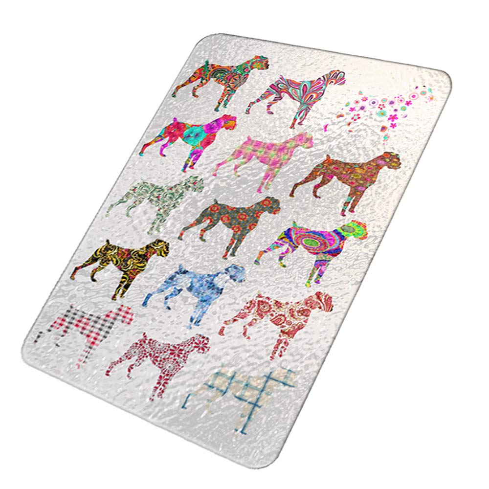 Boxer Dog Decorative Glass Cheese Board & Trivet - Kitchen Counter Art for Serving, Entertaining & Home Decor | Sunshine Cases