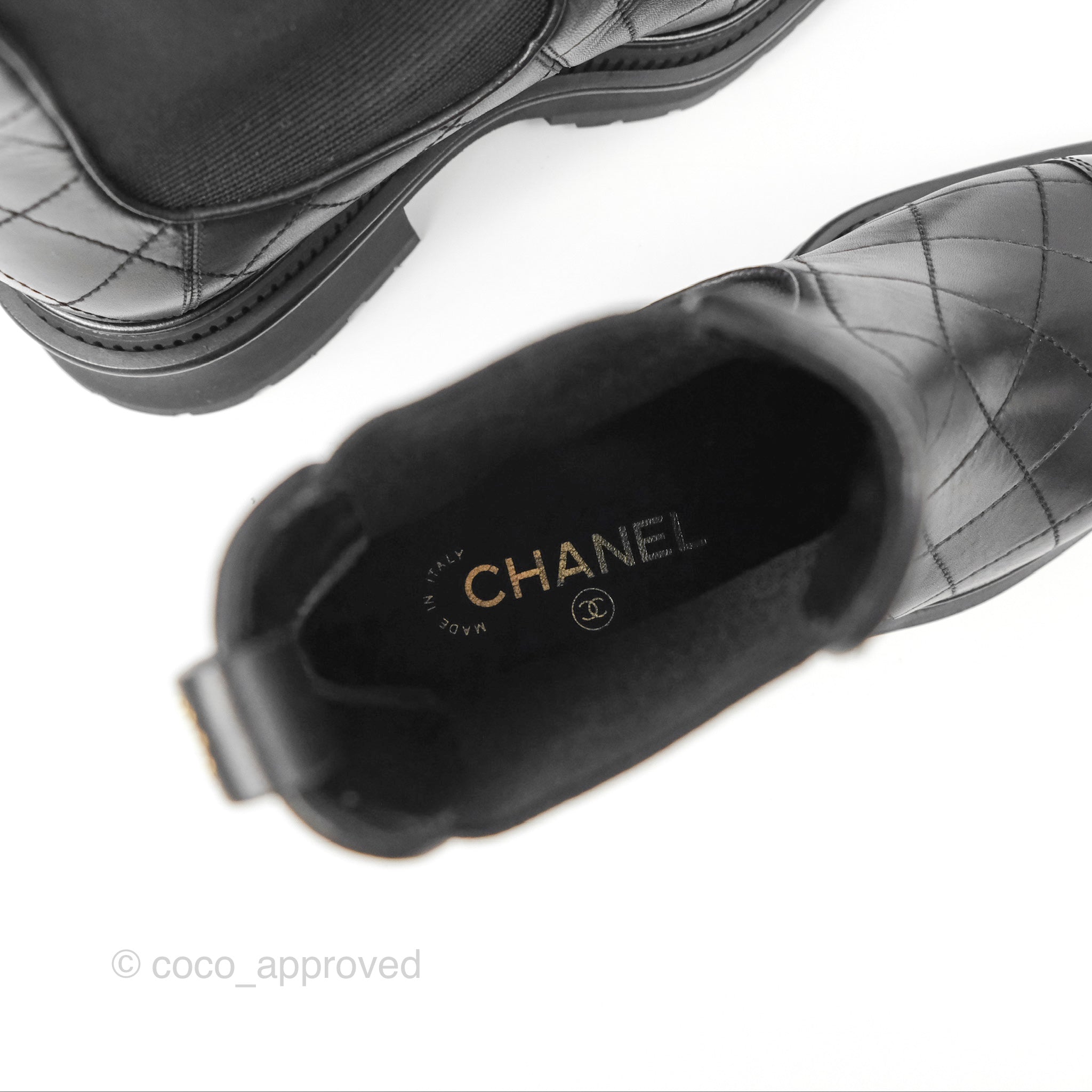 Chanel Quilted Black Leather Ankle Boots Women's Size 39 - Stylish & Comfortable for Casual Outings & Evening Events