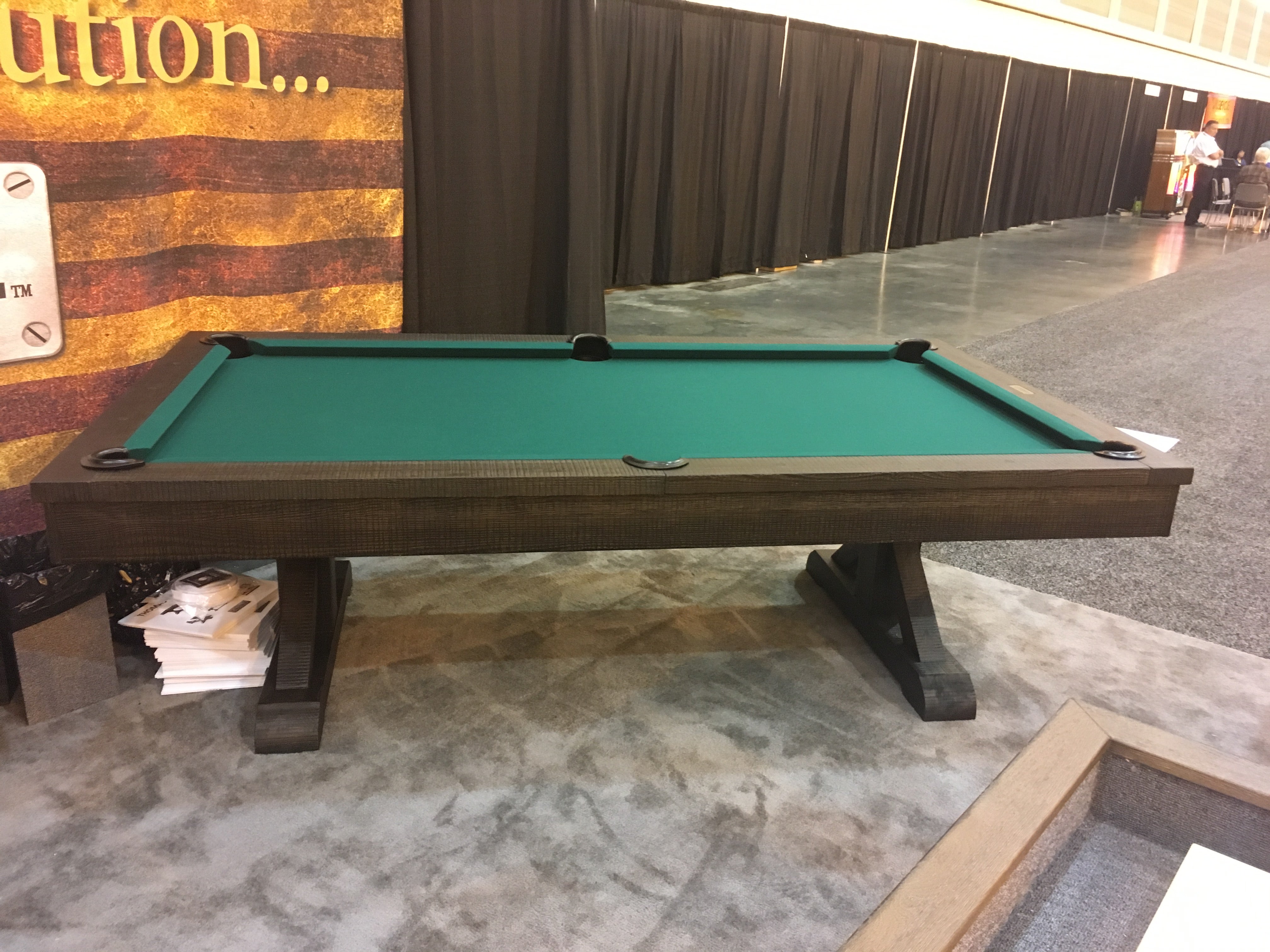 Otis Pool Table - Premium 8-Foot Billiard Table for Home Game Room, Durable Slate Bed with Leather Pockets - Perfect for Family Fun & Entertainment