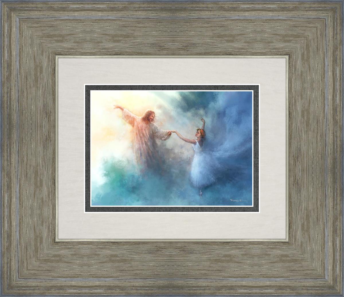 A Pas De Deux By Yongsung Kim - Elegant Ballet Art Print for Home Decor | Perfect for Dance Studios, Living Rooms & Gift Ideas