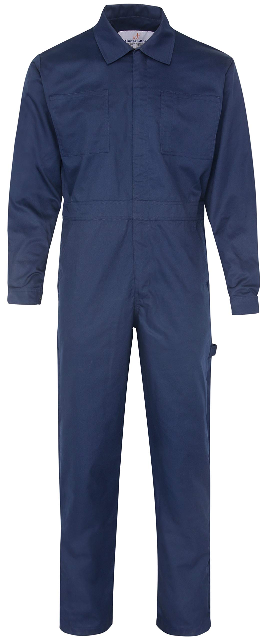 UniformOne Heavy-Duty Coveralls with Multiple Tool Pockets & Brass Zipper - Ideal for Construction, Auto Repair & Industrial Work