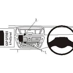 ClicOn No Holes Angled Dash Mount for Citroen C4 Grand Picasso (2007-2013) - Secure Phone Holder for Safe Driving & Navigation