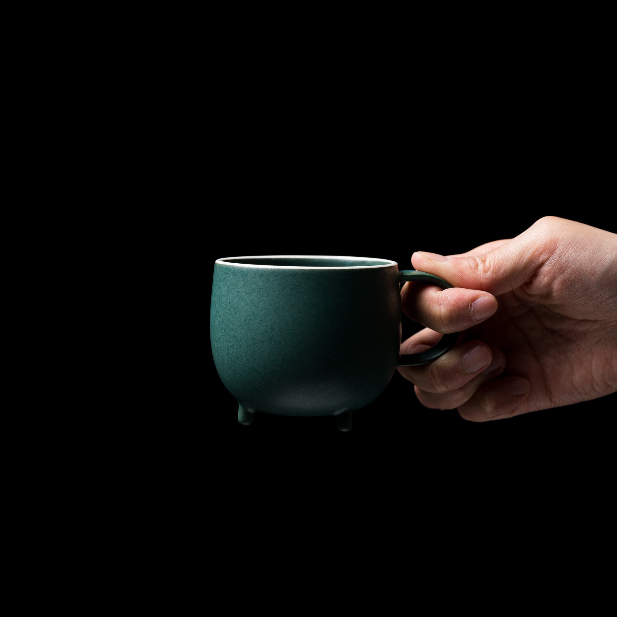 Marumi Series Three Legs Round Mug Cup 180ml - Perfect for Coffee, Tea & Hot Drinks at Home or Office