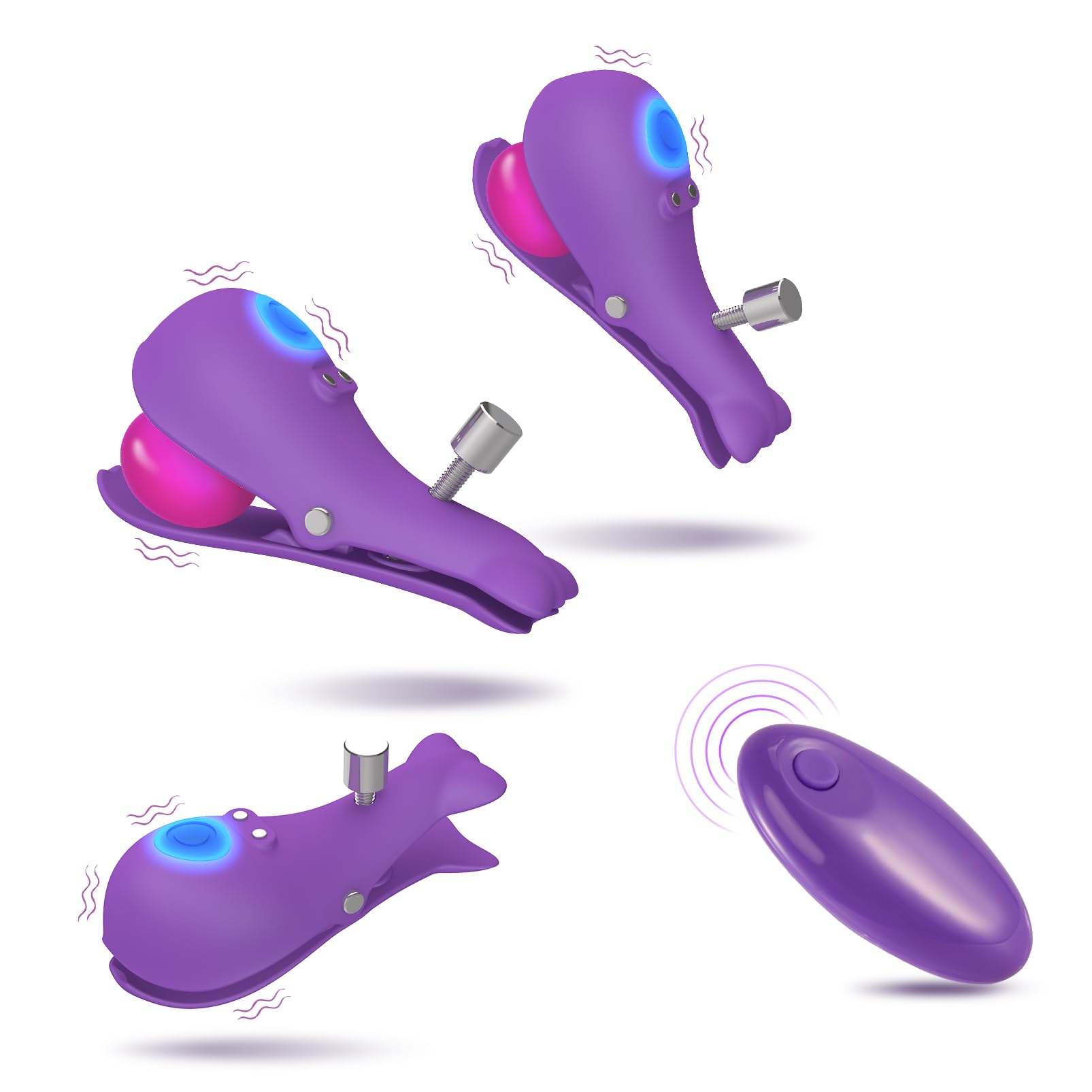 UTIMI 3-in-1 Wireless Electric Clitoral & Nipple Stimulator - 10 Vibration Modes, Remote Control Adult Toy for Women & Couples - Perfect for Solo Play, Foreplay & Intimate Bonding
