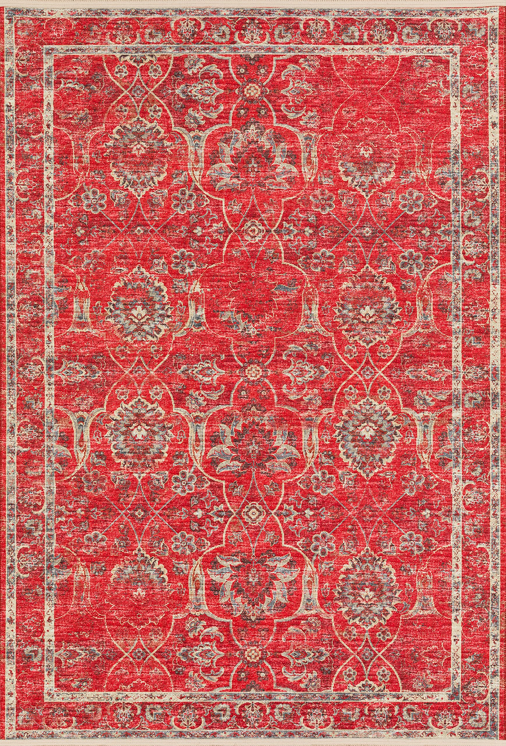 Addison Rugs Sterling AST35 Red 8' x 10' Area Rug - Soft & Durable Living Room Carpet for Home Decor, Bedroom, Office