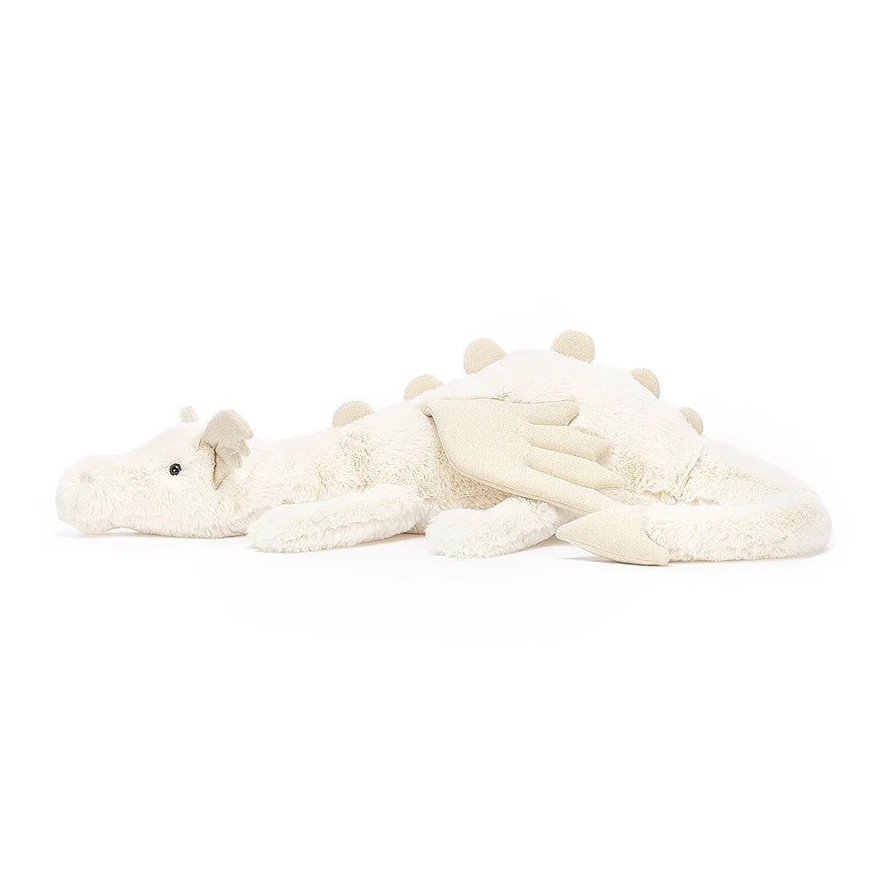 Giant Snow Dragon Plush Toy - Large Stuffed Animal for Kids & Collectors | Perfect for Christmas Gifts, Room Decor, and Fantasy Lovers