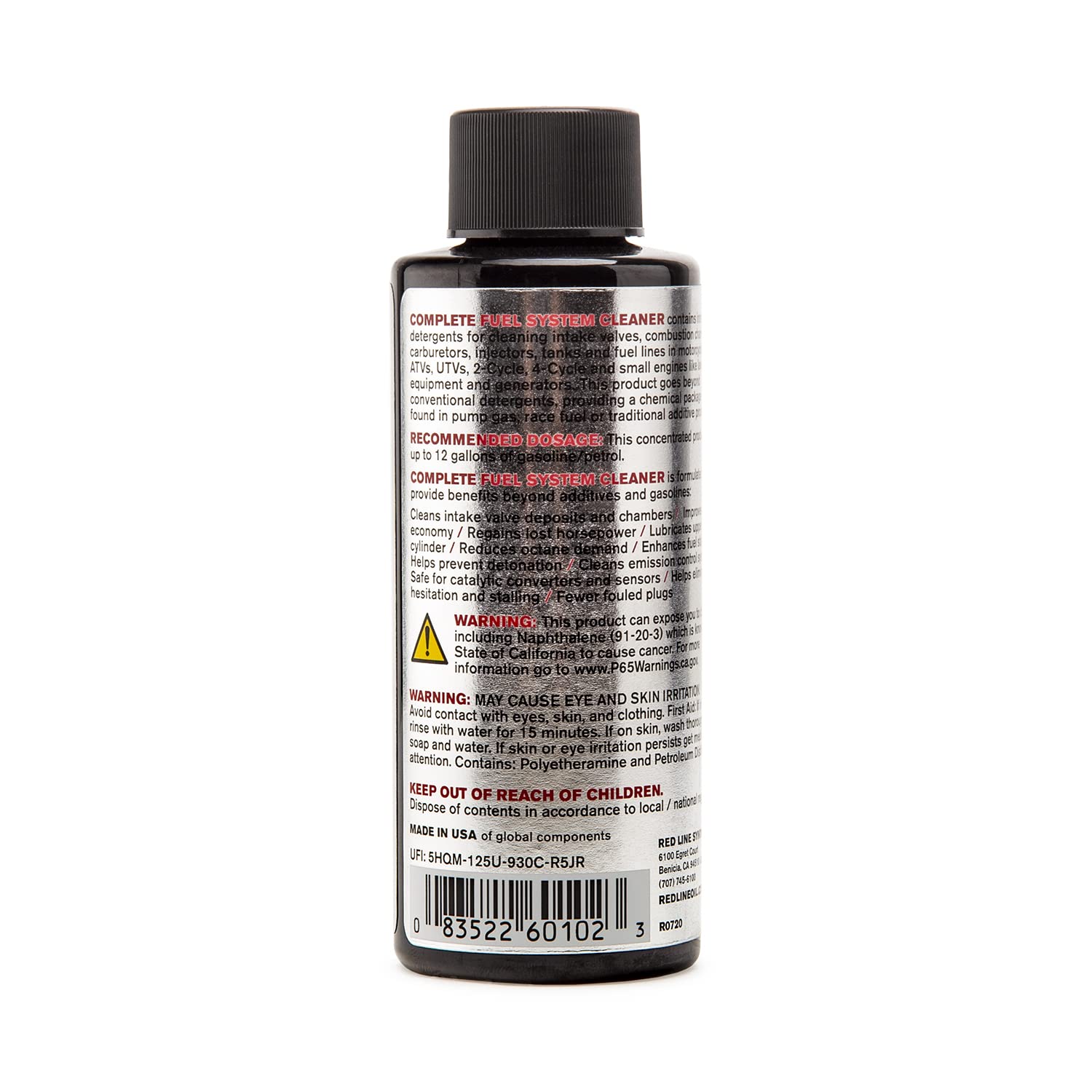 Red Line 60102 Complete Powersports Fuel System Cleaner - 4oz (2 Pack) | Motorcycle, ATV & Snowmobile Fuel Injector Treatment | Improves Performance & MPG