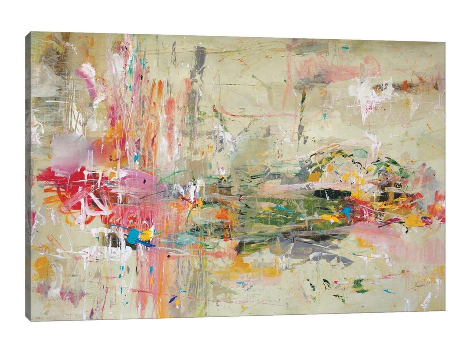 TIMUBA Large Abstract Wall Art Canvas Print - Modern Brushstroke Painting for Living Room, Bedroom & Office Decor - Framed Artwork 32x48 Inches - Perfect for Home Decoration & Gift Giving