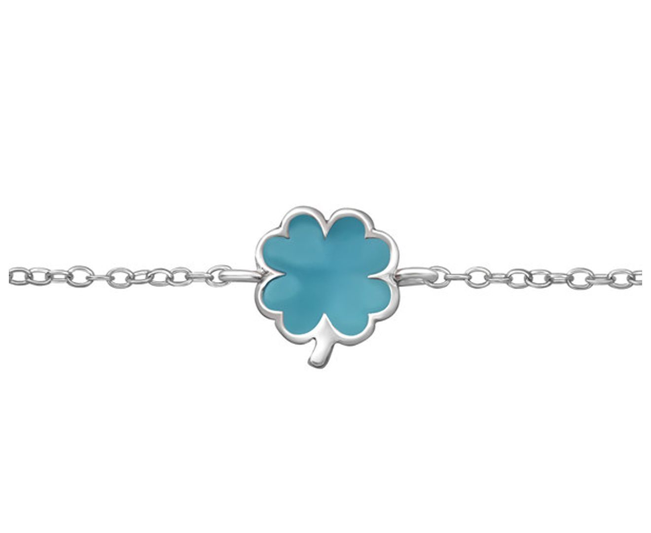 Kids' Sterling Silver Lucky Clover Bracelet - 925 Silver Charm Bracelet for Girls, Irish Good Luck Jewelry Gift for Birthdays & St. Patrick's Day