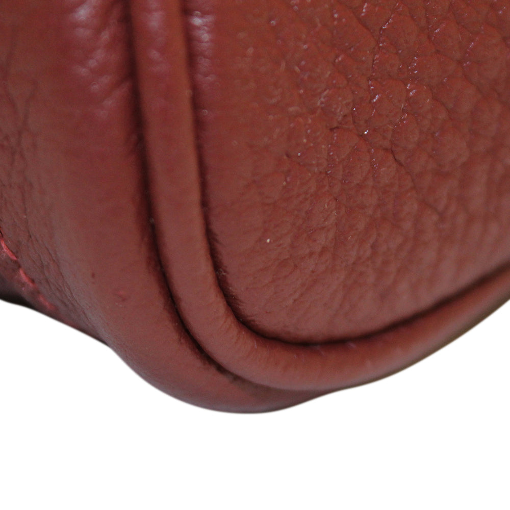 Authentic Hermes Burgundy Clemence Leather Garden Party 36 MM Shoulder Tote Bag - Luxury Handbag for Women, Perfect for Work, Travel & Everyday Use