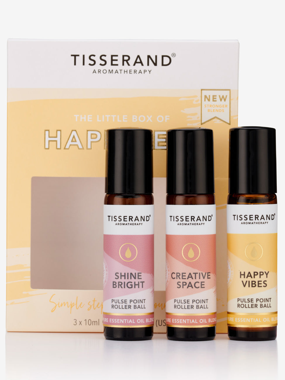 Tisserand The Little Box of Happiness - Aromatherapy Essential Oil Gift Set for Relaxation, Stress Relief & Self-Care - Perfect for Home, Office & Spa Use