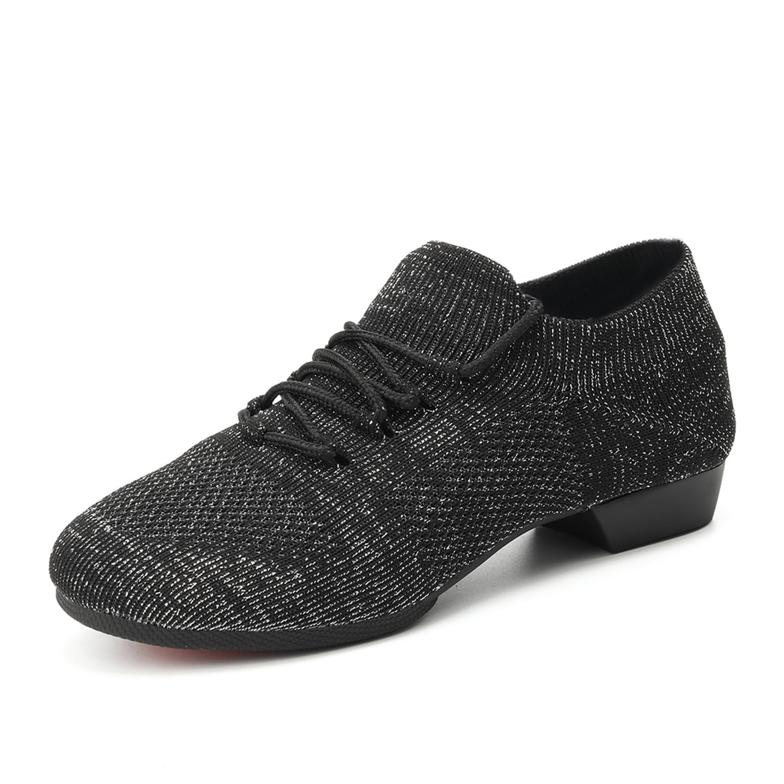 YKXLM Women's Standard Practice Social Dance Sneakers - Low Heel Ballroom Shoes for Beginners | Perfect for Latin, Salsa & Wedding Dance Practice