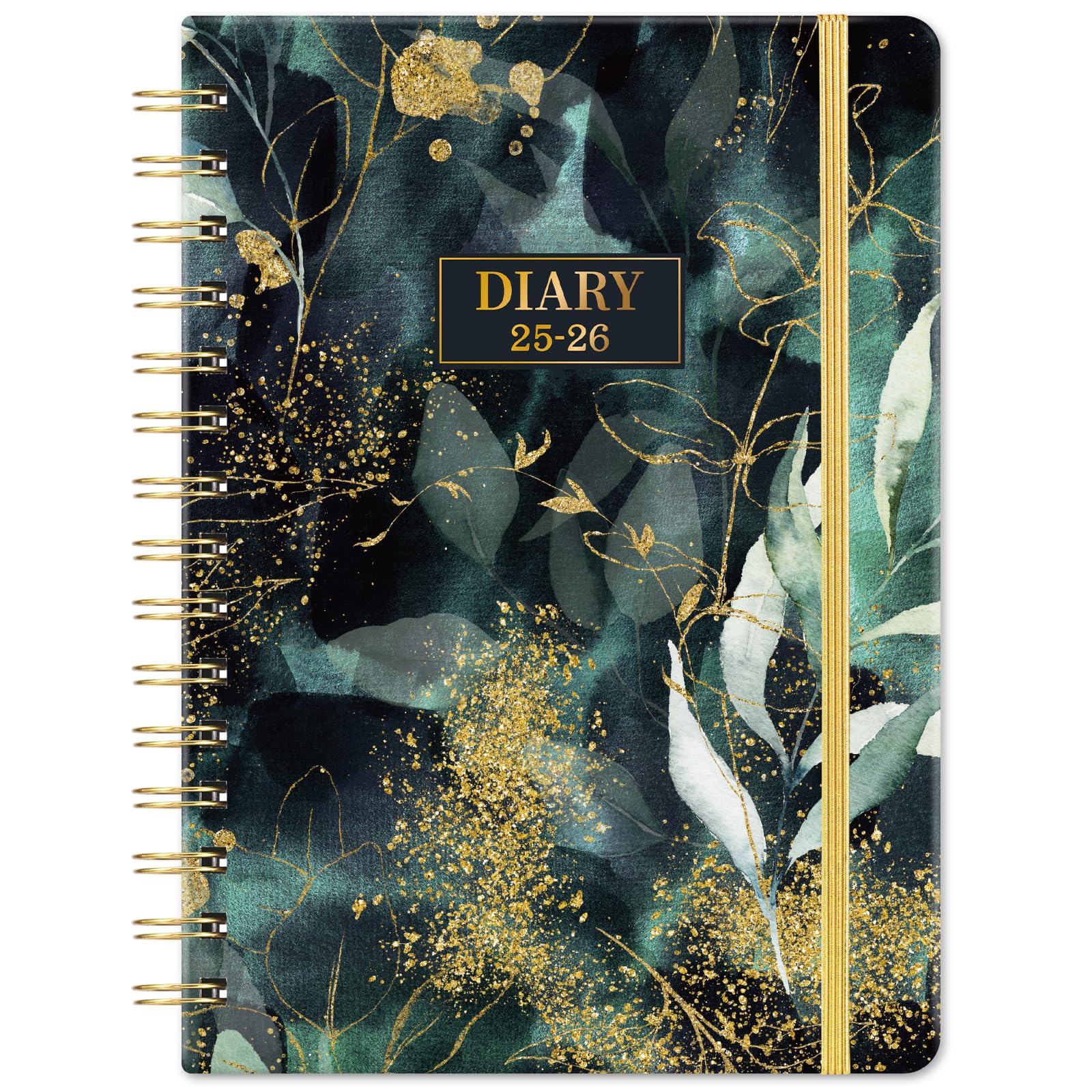 2025-2026 Academic Planner - Weekly View from August 2025 to July 2026 with Twin-Wire Binding, Hardcover & Elastic Closure | 8.5