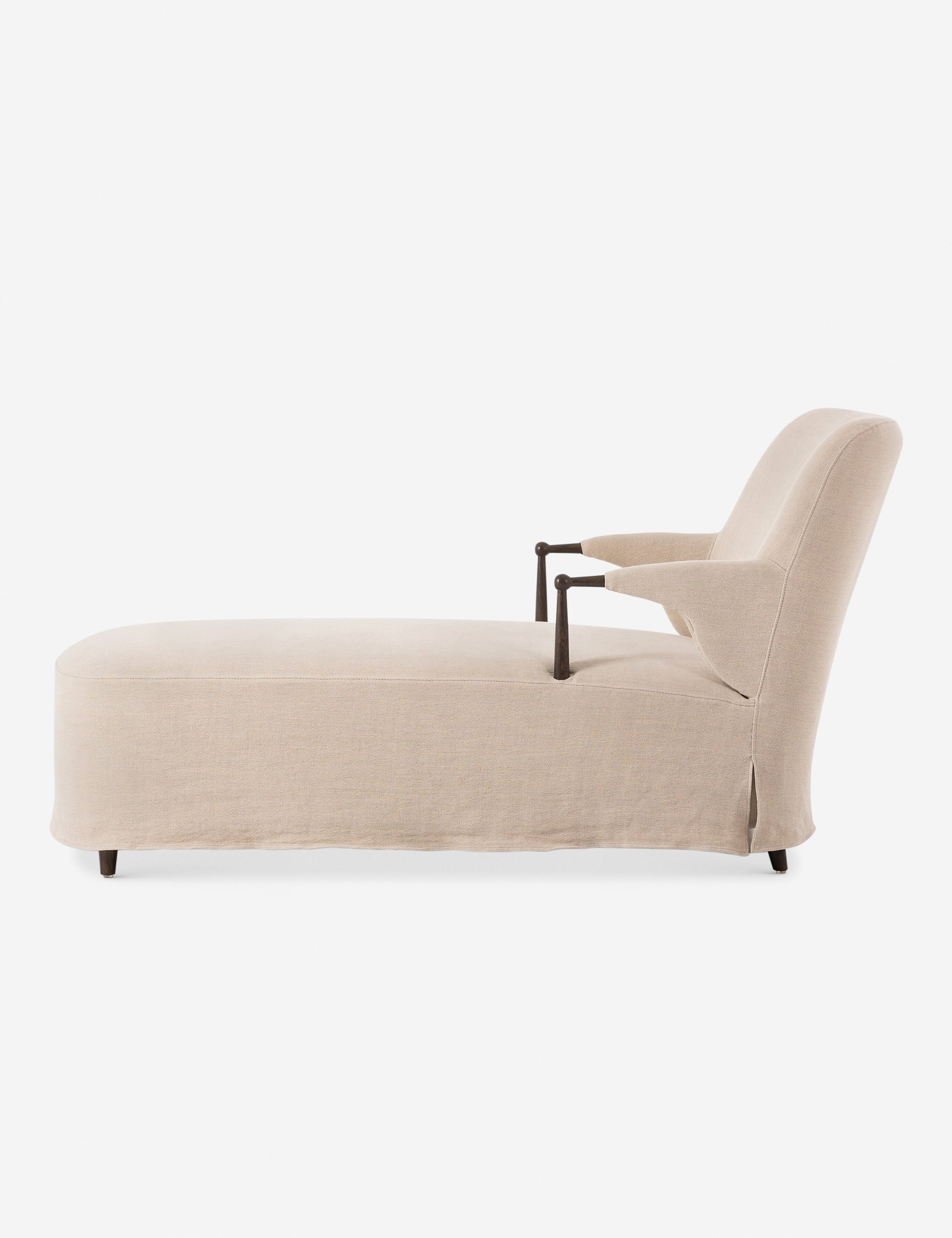 Brently Chaise Lounge by Amber Lewis x Four Hands - Modern Upholstered Chaise for Living Room, Bedroom & Office - Perfect for Relaxing, Reading & Lounging